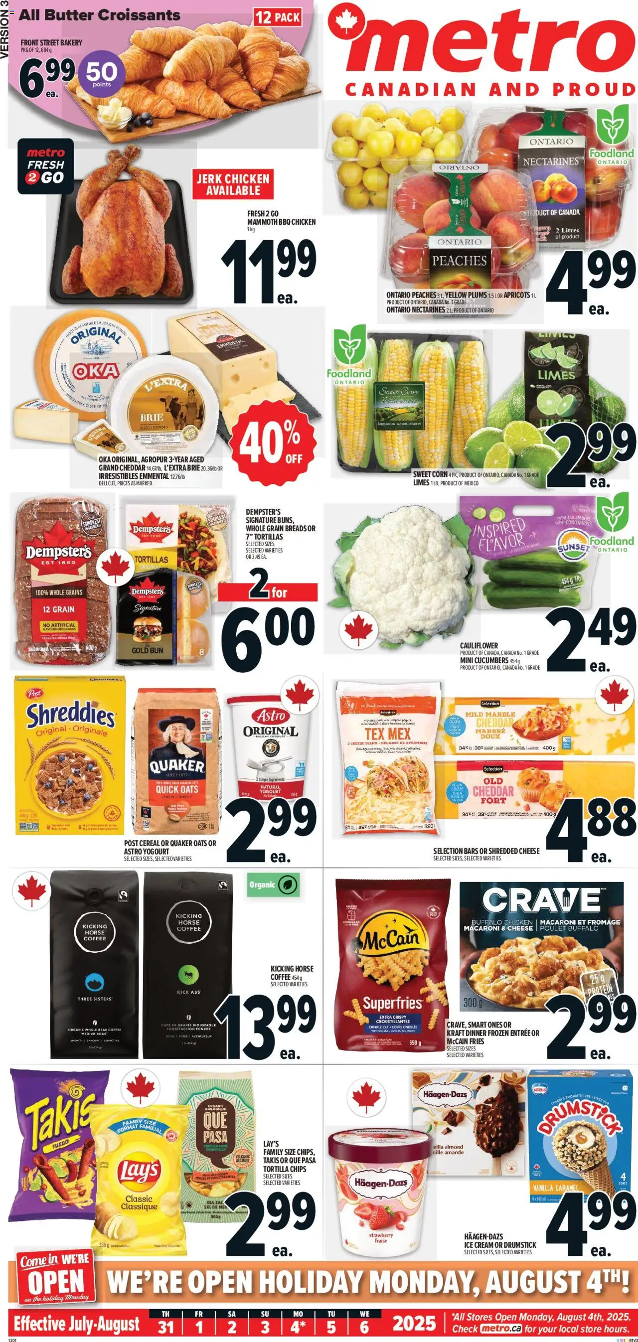 Metro flyer valid from 31.07.2025 | Page: 2 | Products: Ice cream, Butter, Coffee, Chicken