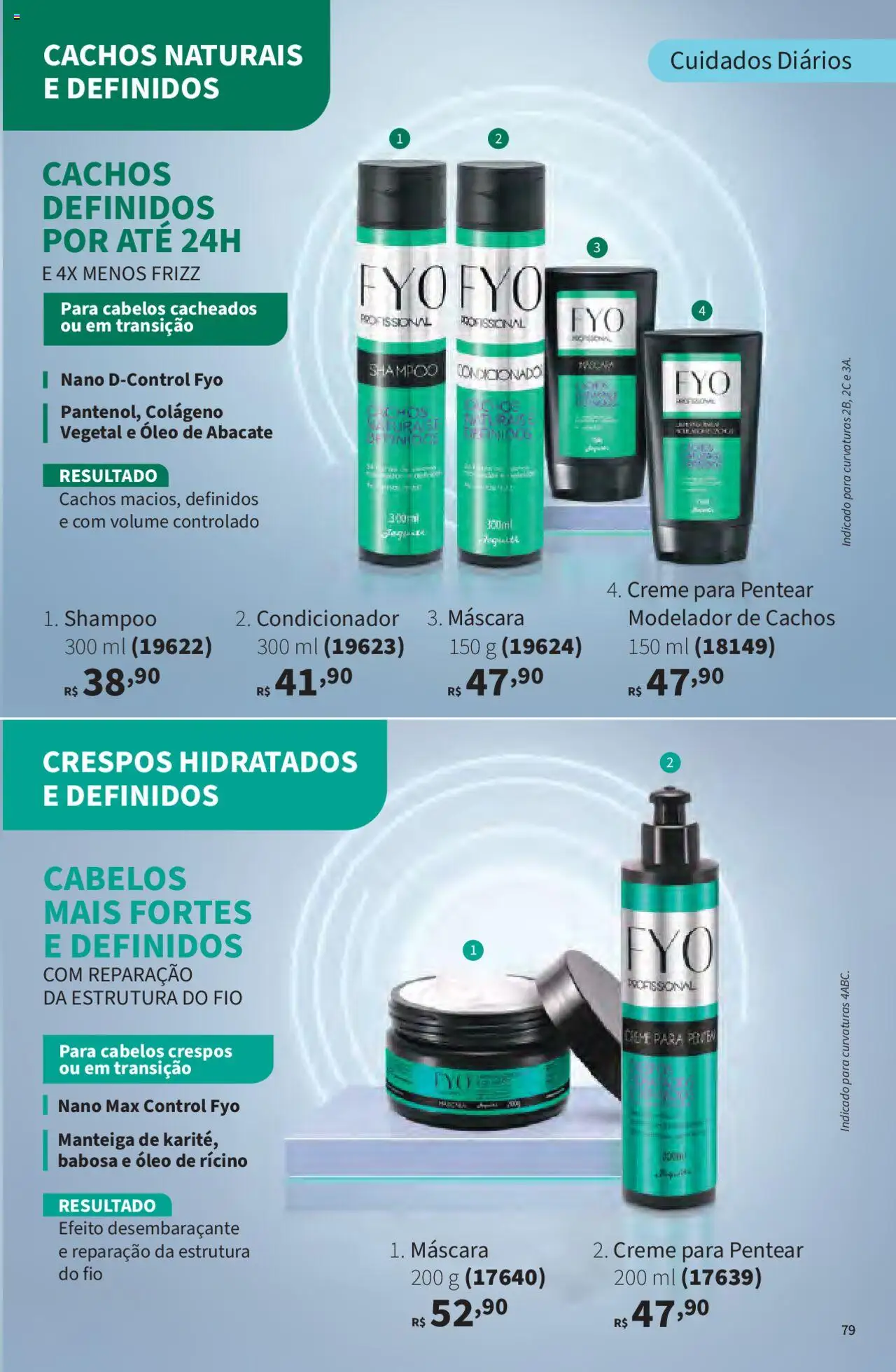 Jequiti Folheto - válido de 02.06.2025 | Página: 79 | Produtos: Shampoo, Modelador de cachos, Condicionador, Óleo