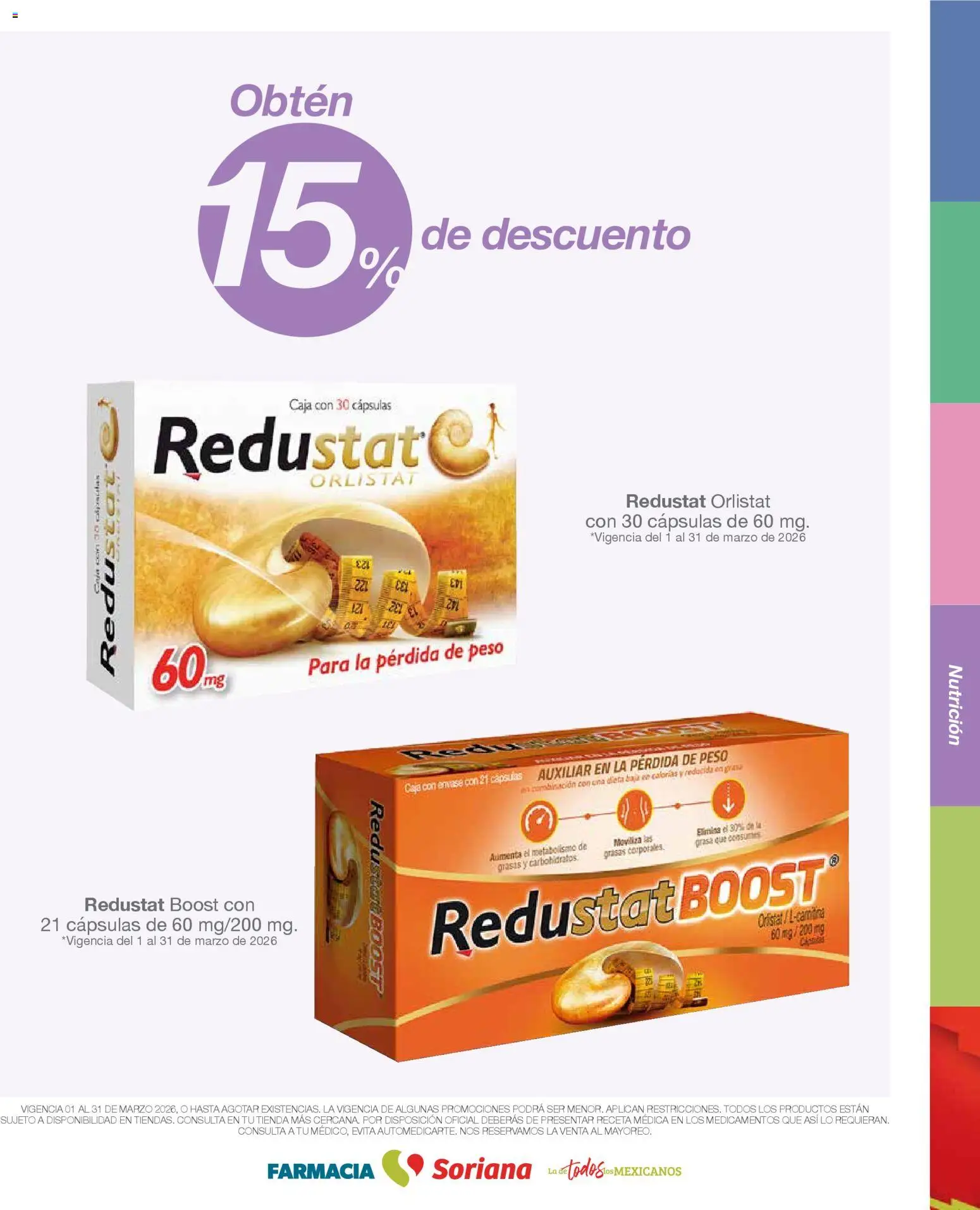 Nuevas ofertas de Soriana válidas en toda la República Mexicana desde el 01.03.2026. ¡Encuentra las mejores ofertas en Soriana - Folleto Farmacia Soriana Marzo Mercado Nacional! | Página: 13