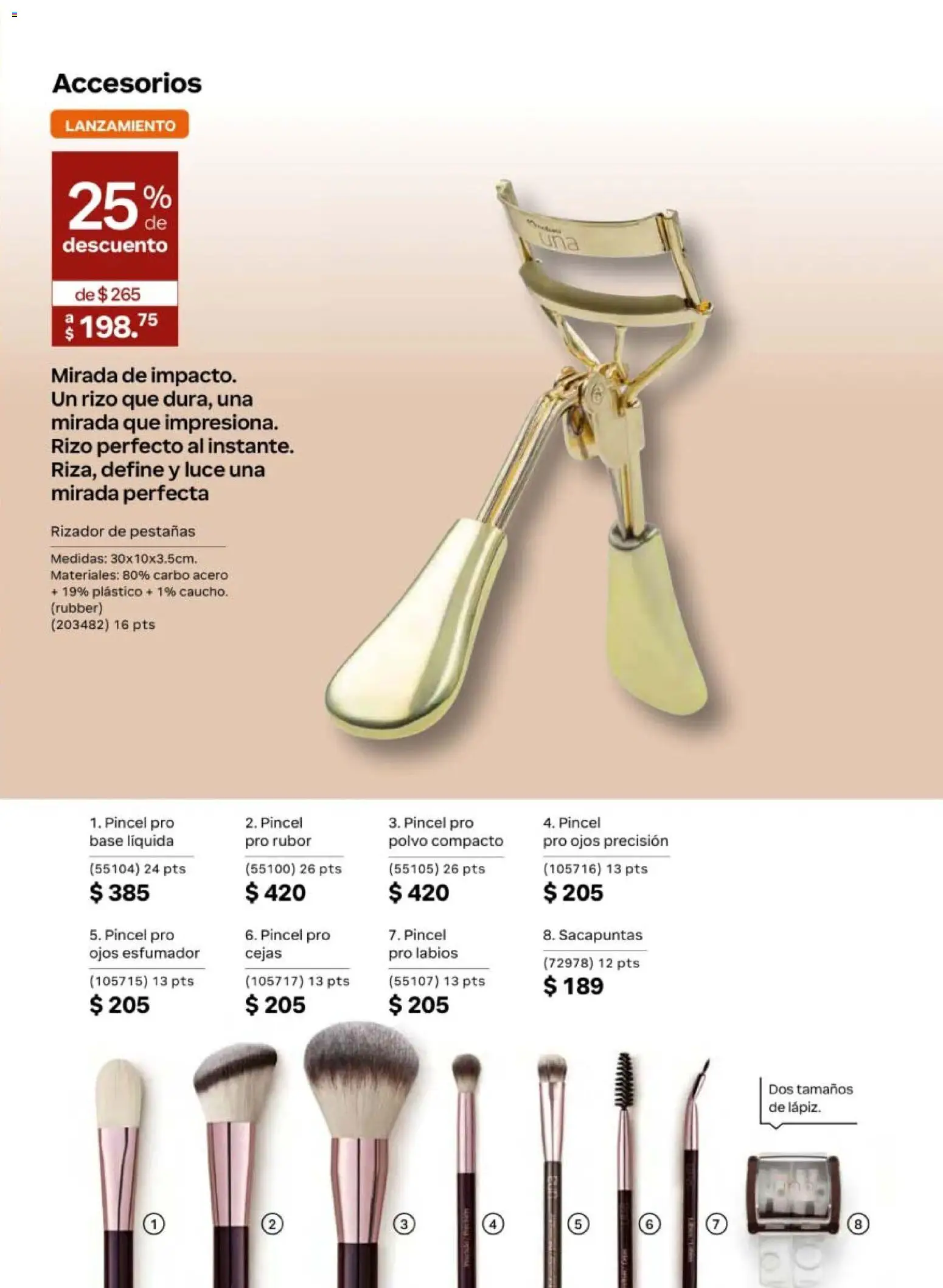 Nuevas ofertas de Natura válidas en toda la República Mexicana desde el 24.04.2026. ¡Encuentra las mejores ofertas en Natura campaña 7 2026! | Página: 63 | Productos: Pincel, Sacapuntas, Rizador, Rubor