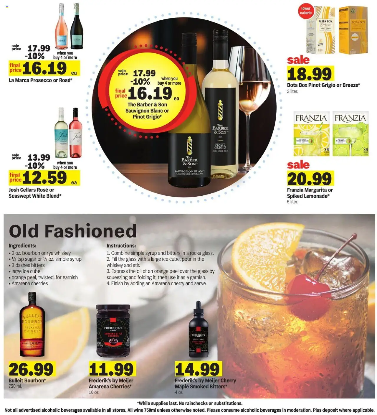Meijer Weekly Ad - valid from 03.08.2025 | Page: 22 | Products: Box, Oil, Wine, Sugar