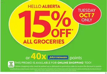 Preview of Save on foods weekly flyer / circulaire from shop Save on foods valid from 02.10.2025