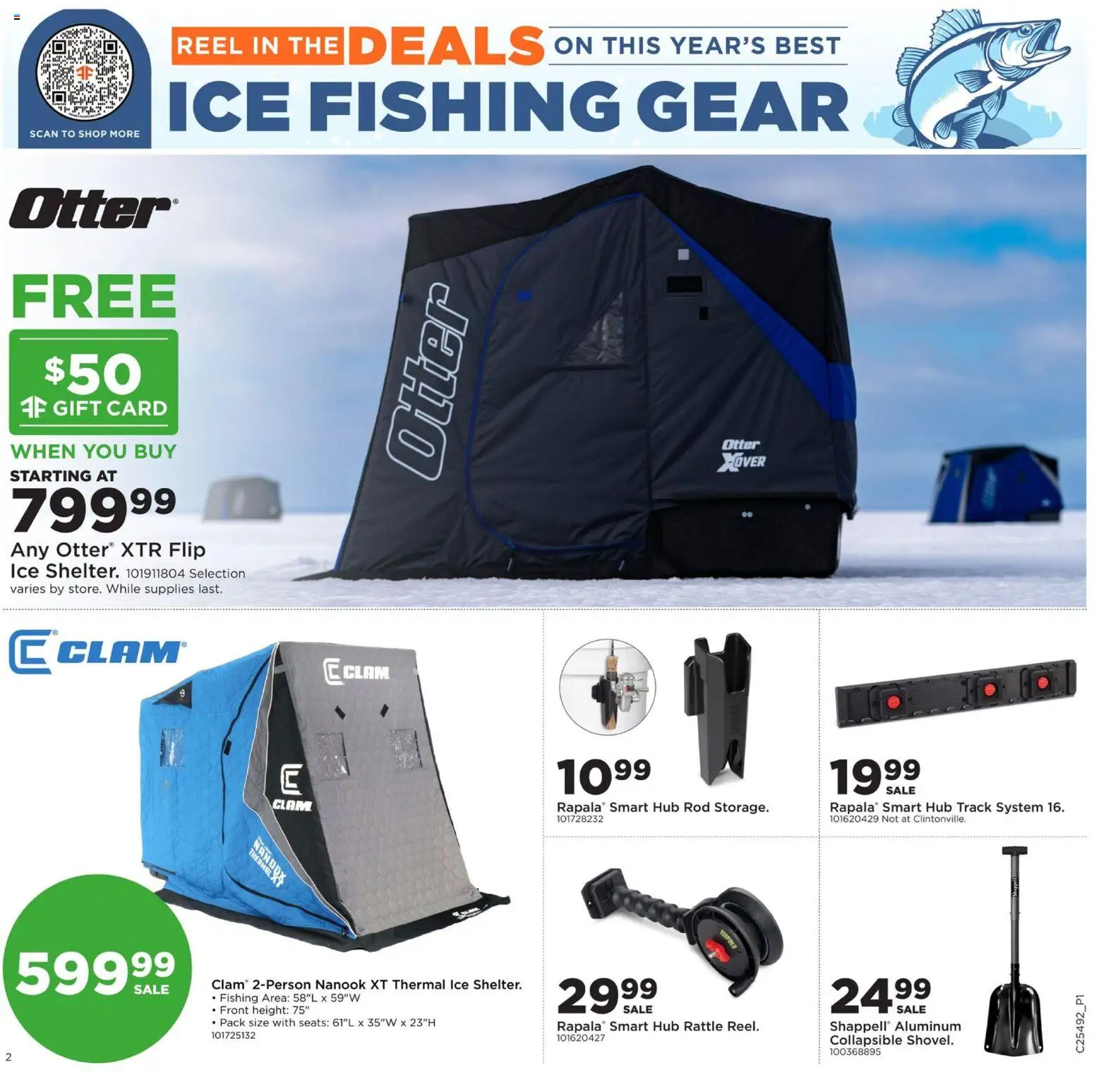 Mills Fleet Farm Ice Fishing - valid from 04.12.2025 | Page: 2 | Products: Hub, Rod