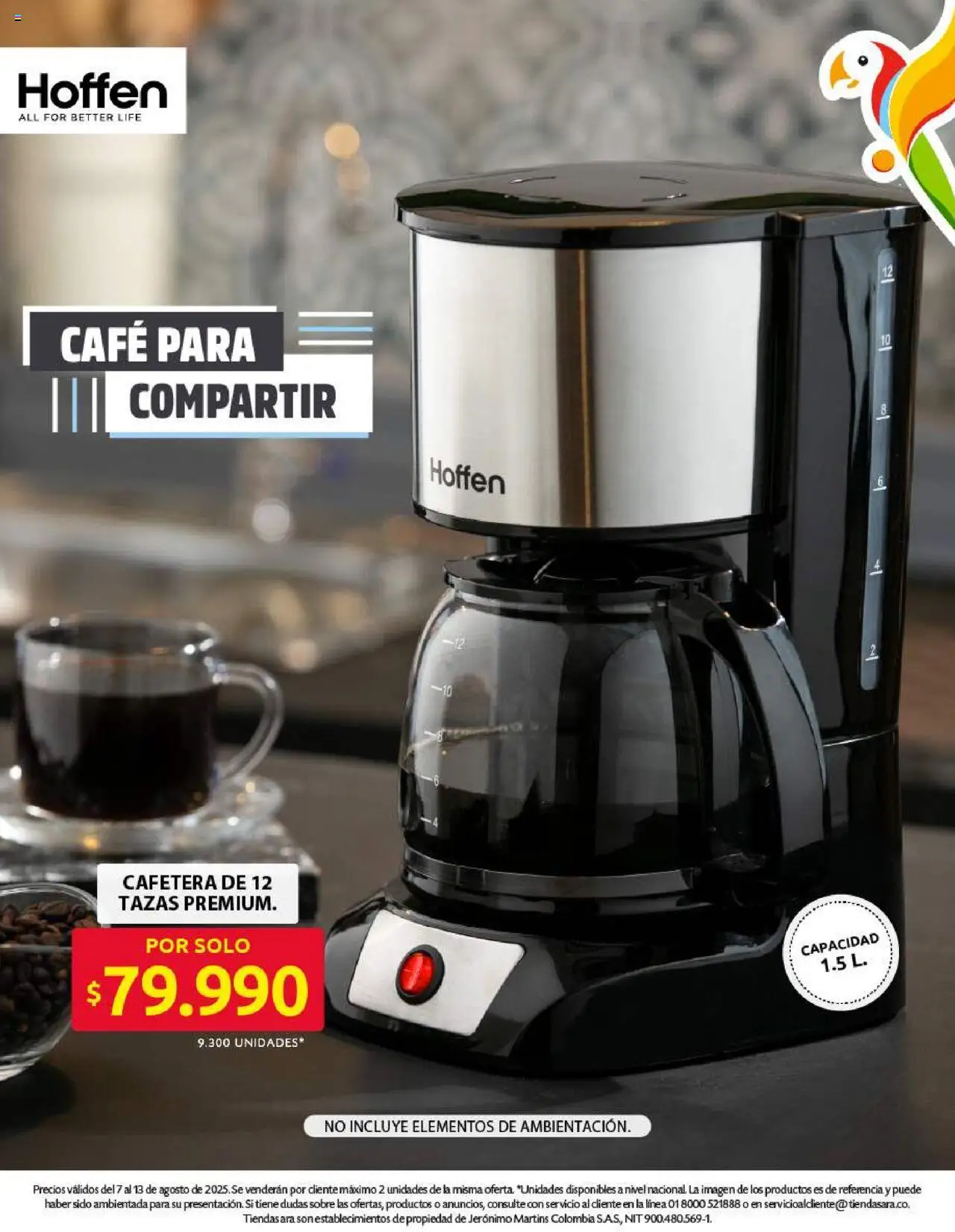 Ara revista - valida desde el 07.08.2025 | Página: 15 | Productos: Cafetera, Sobre, Café