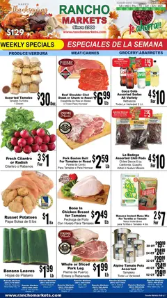 Preview of Rancho Markets weekly ads valid from 25.11.2025