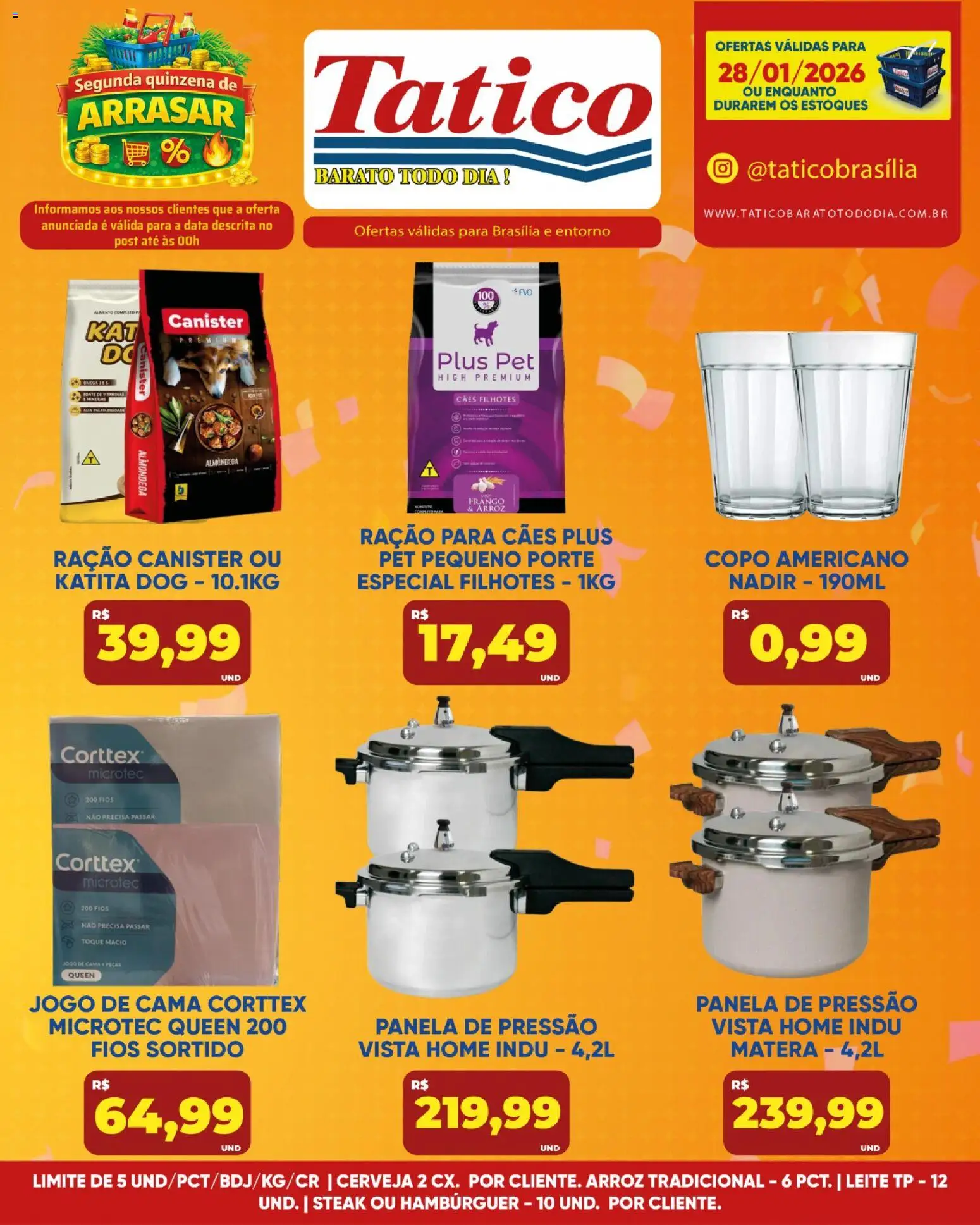 Tatico Folheto - válido de 28.01.2026 | Página: 13 | Produtos: Cama, Leite, Arroz, Frango