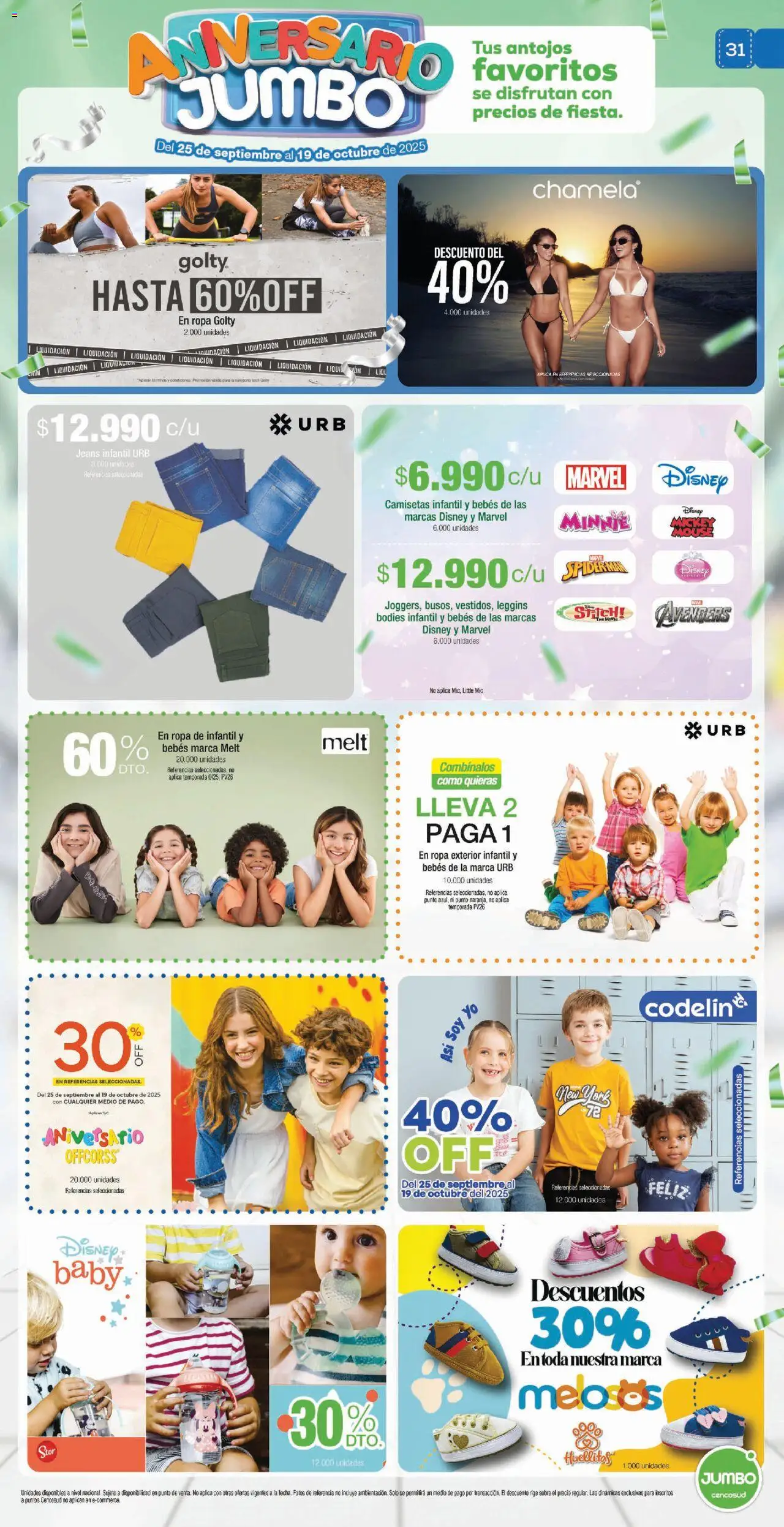 Jumbo revista - valida desde el 25.09.2025 | Página: 31 | Productos: Leggins, Ropa