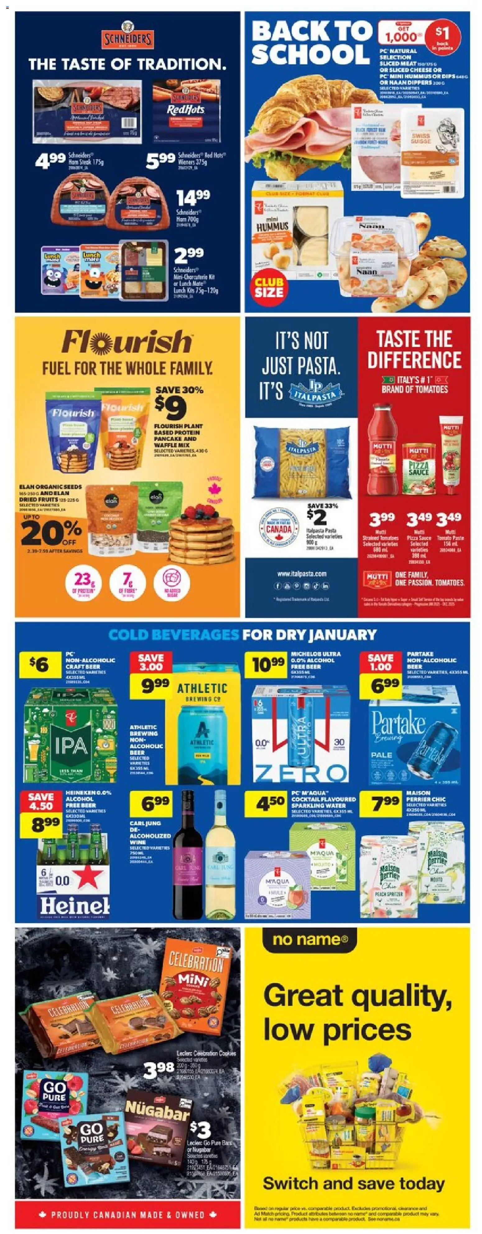 Real Canadian Superstore flyer valid from 08.01.2026 | Page: 36 | Products: Cookies, PC, Pizza, Wine