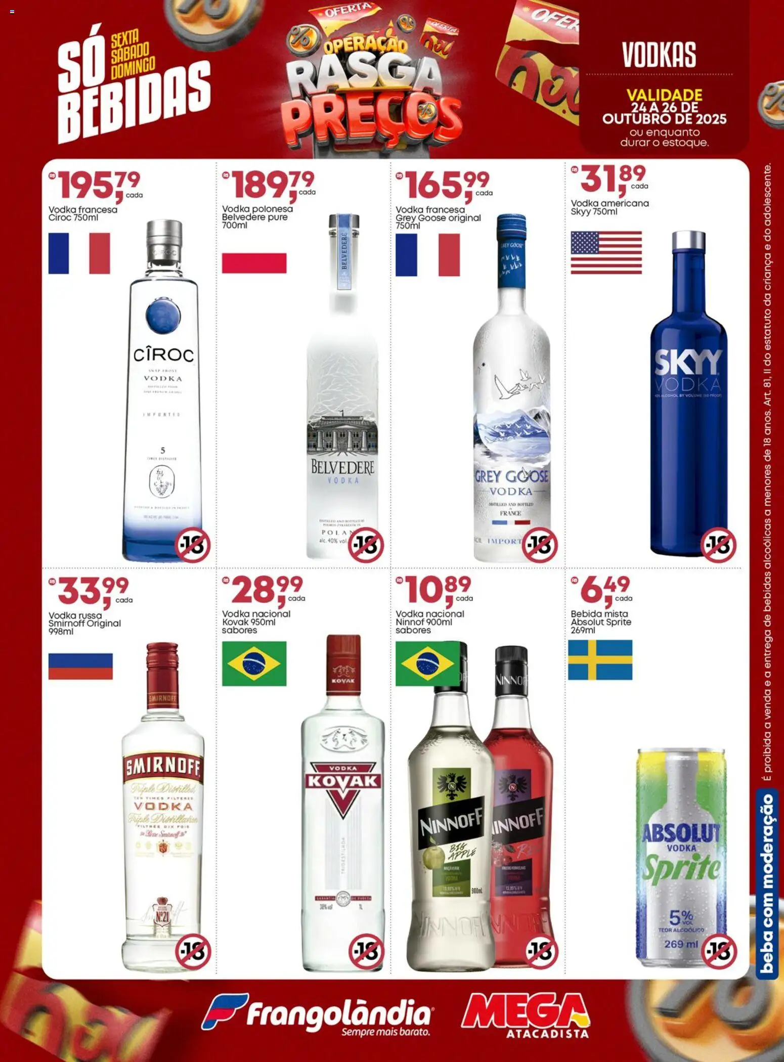 Frangolândia Folheto - válido de 24.10.2025 | Página: 2 | Produtos: Vodka, Bebida