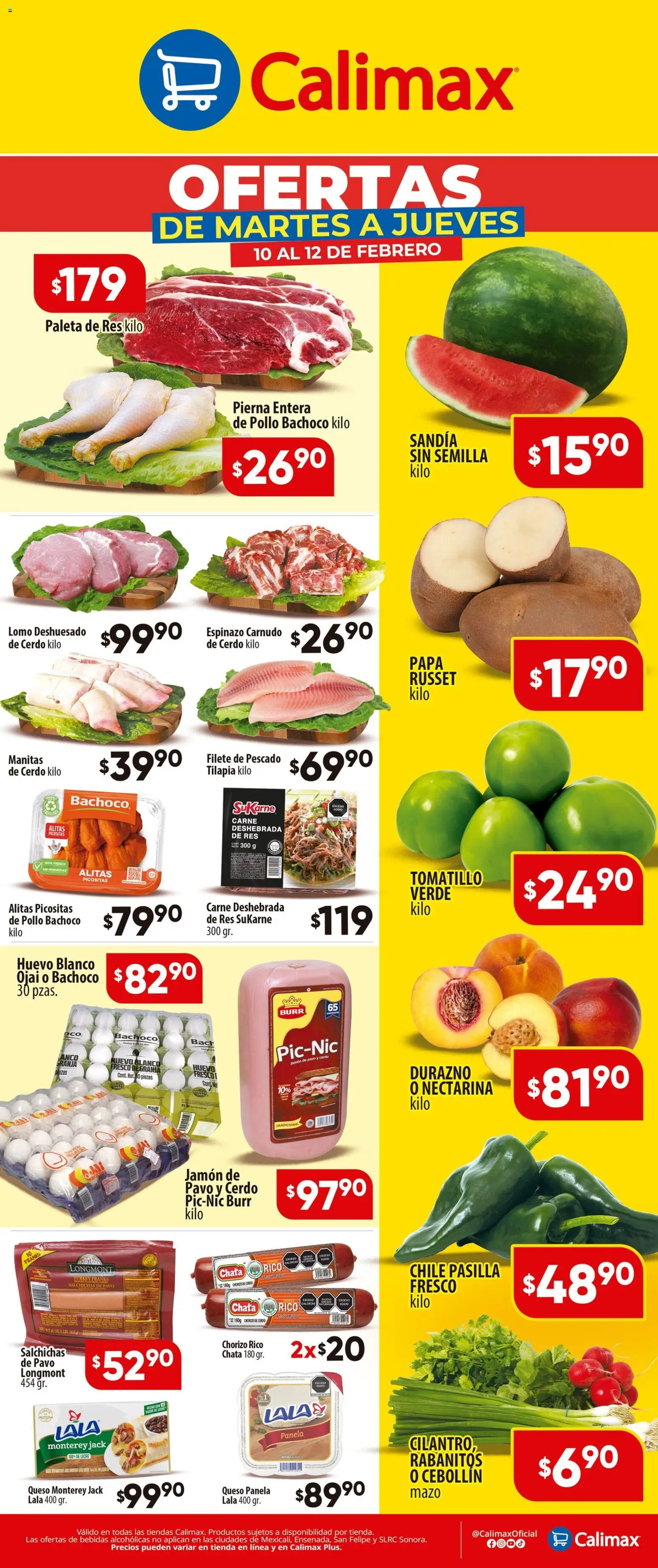 Nuevas ofertas de Calimax válidas en toda la República Mexicana desde el 10.02.2026. ¡Encuentra las mejores ofertas en Calimax folleto! | Página: 1