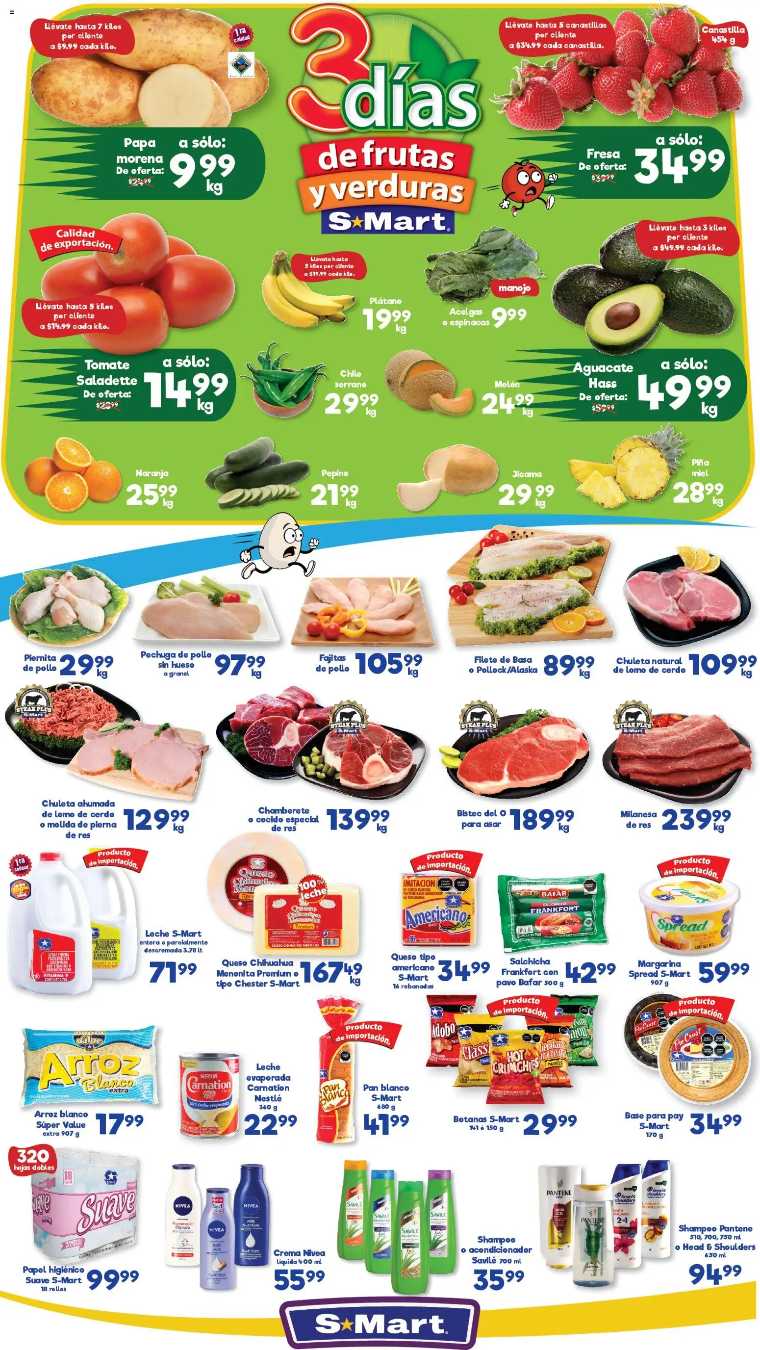 Nuevas ofertas de S-Mart válidas en toda la República Mexicana desde el 10.02.2026. ¡Encuentra las mejores ofertas en S-Mart folleto Reynosa! | Página: 1