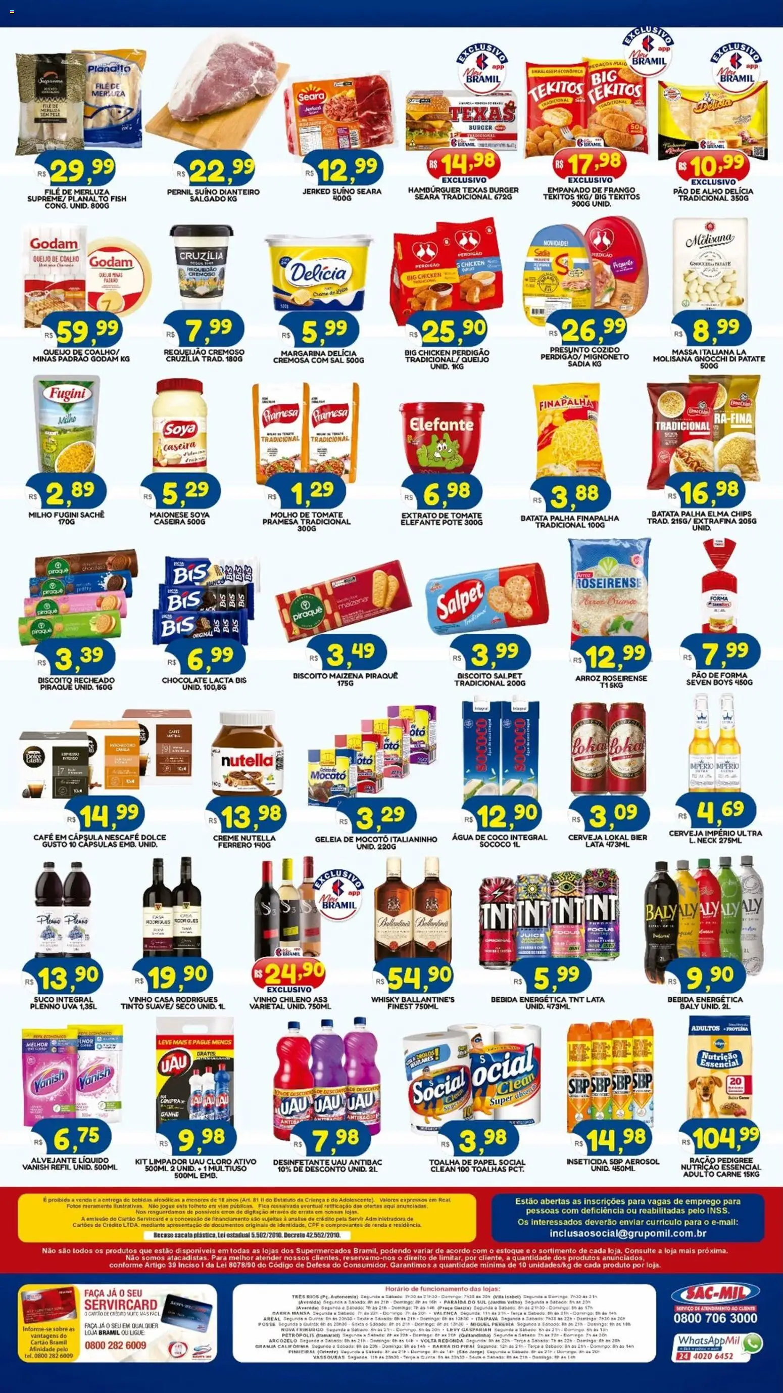 Bramil Supermercados Folheto - válido de 10.04.2026 | Página: 2 | Produtos: Creme, Hambúrguer, Desinfetante, Margarina