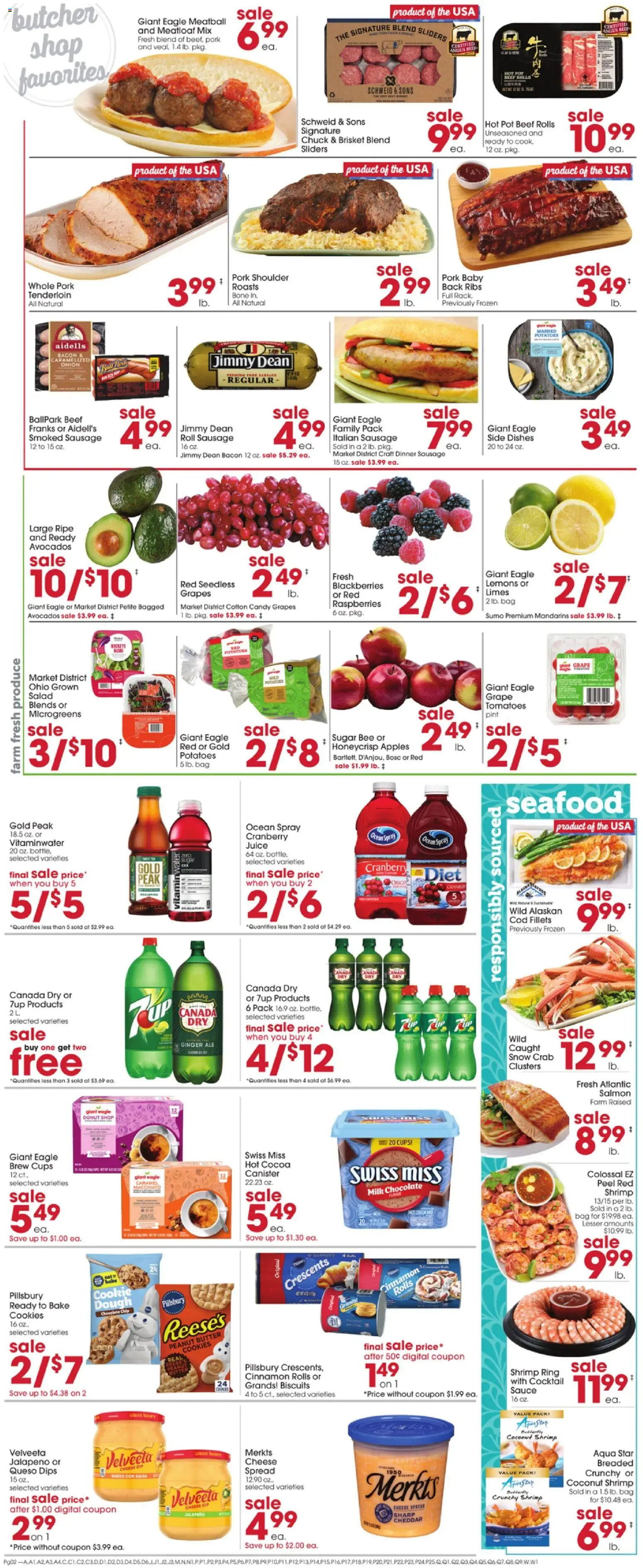 Giant Eagle Weekly Ad - valid from 25.12.2025 | Page: 2 | Products: Mandarins, Butter, Apples, Potatoes