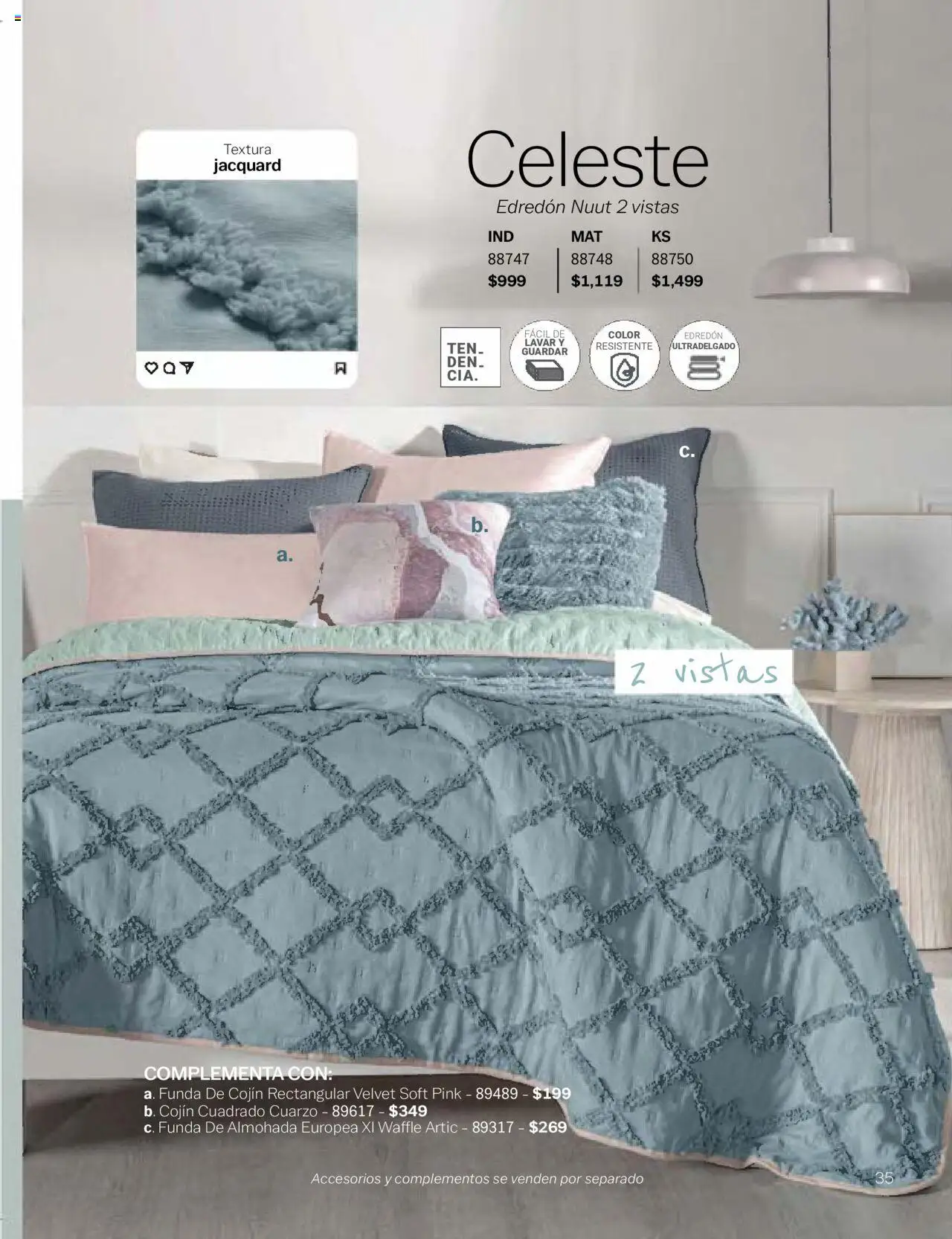 Nuevas ofertas de Vianney válidas en toda la República Mexicana desde el 24.01.2025. ¡Encuentra las mejores ofertas en Vianney catálogo Chavos! | Página: 37 | Productos: Funda, Funda de almohada, Almohada