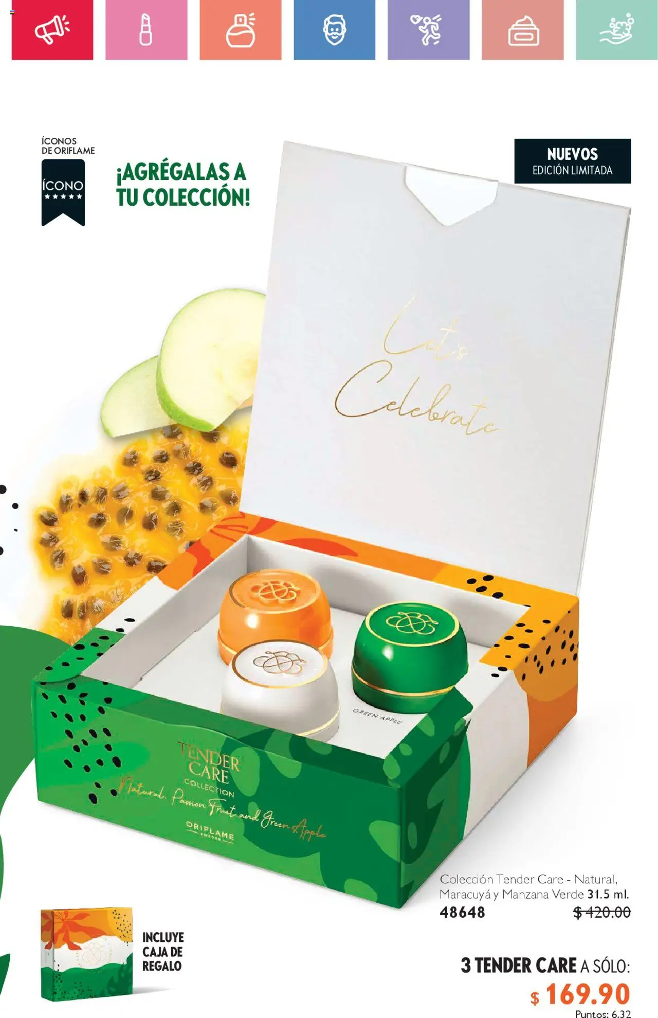 Nuevas ofertas de Oriflame válidas en toda la República Mexicana desde el 02.08.2025. ¡Encuentra las mejores ofertas en Oriflame - Campaña 11 2025! | Página: 127 | Productos: Manzana, Caja
