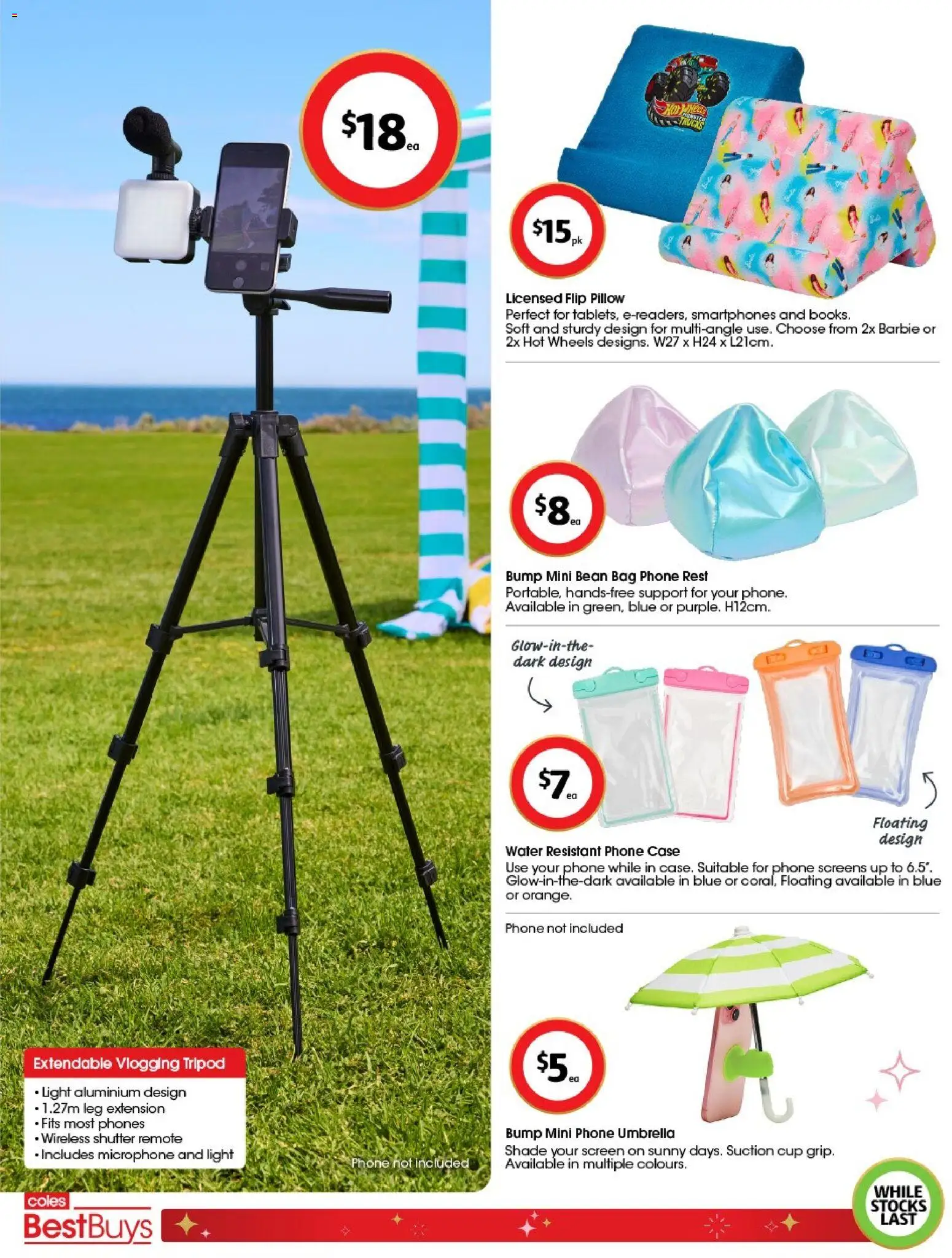 Coles catalogue - valid from 19.12.2025 | Page: 5 | Products: Water, Phone, Microphone, Screen