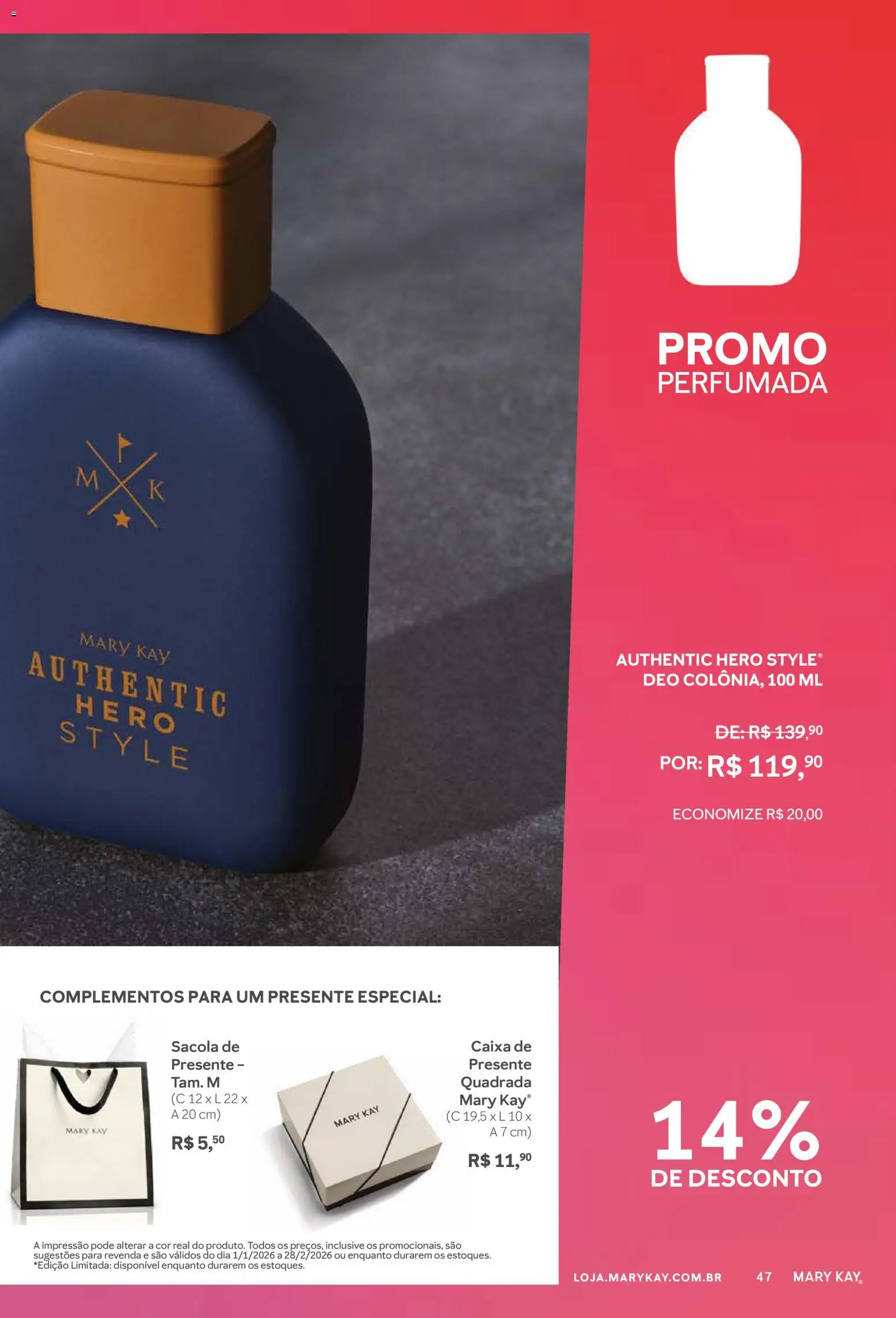 Mary Kay Folheto - válido de 01.01.2026 | Página: 47 | Produtos: Caixa