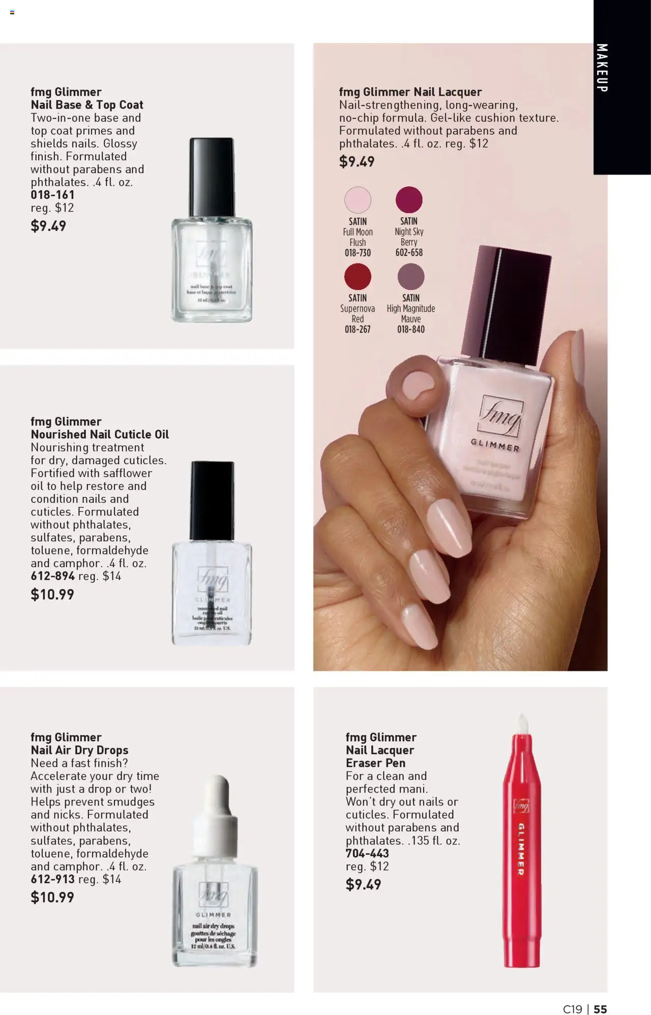 Avon Brochure - valid from 10.09.2025 | Page: 55 | Products: Eraser, Pen, Nail, Oil