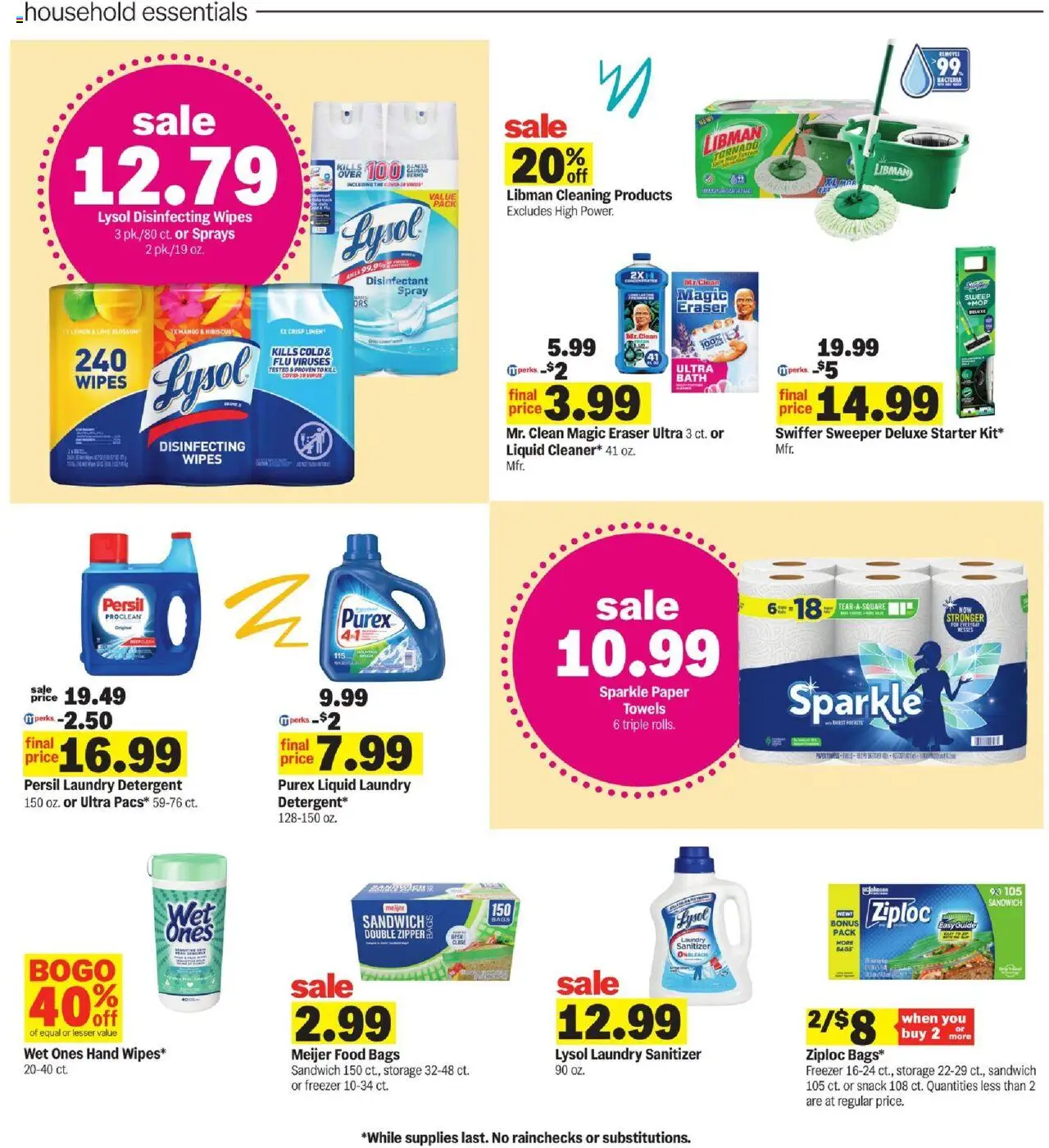 Meijer Weekly Ad - valid from 10.08.2025 | Page: 25 | Products: Eraser, Bath, Lime, Freezer