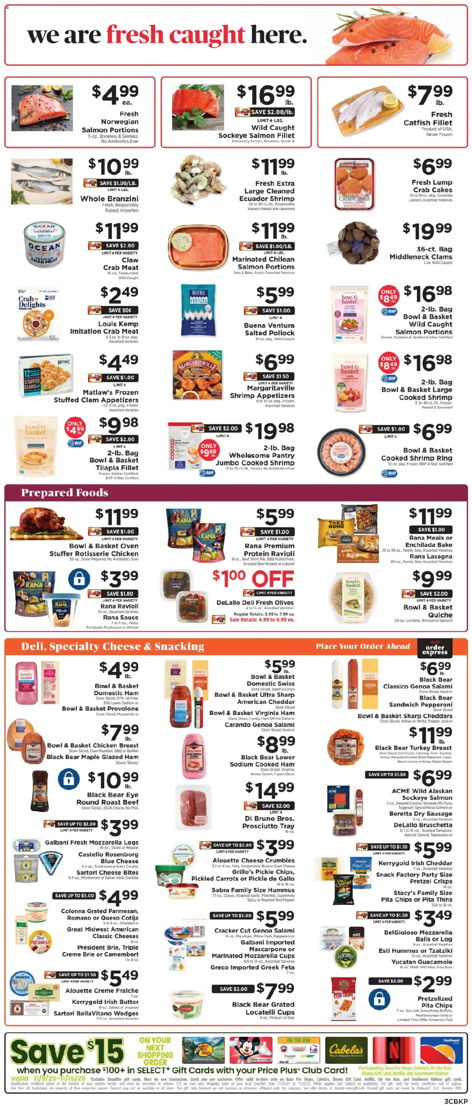 ShopRite Weekly Ad 2 - valid from 09.11.2025 | Page: 4 | Products: Beef, Chips, Flakes, Cinnamon Roll