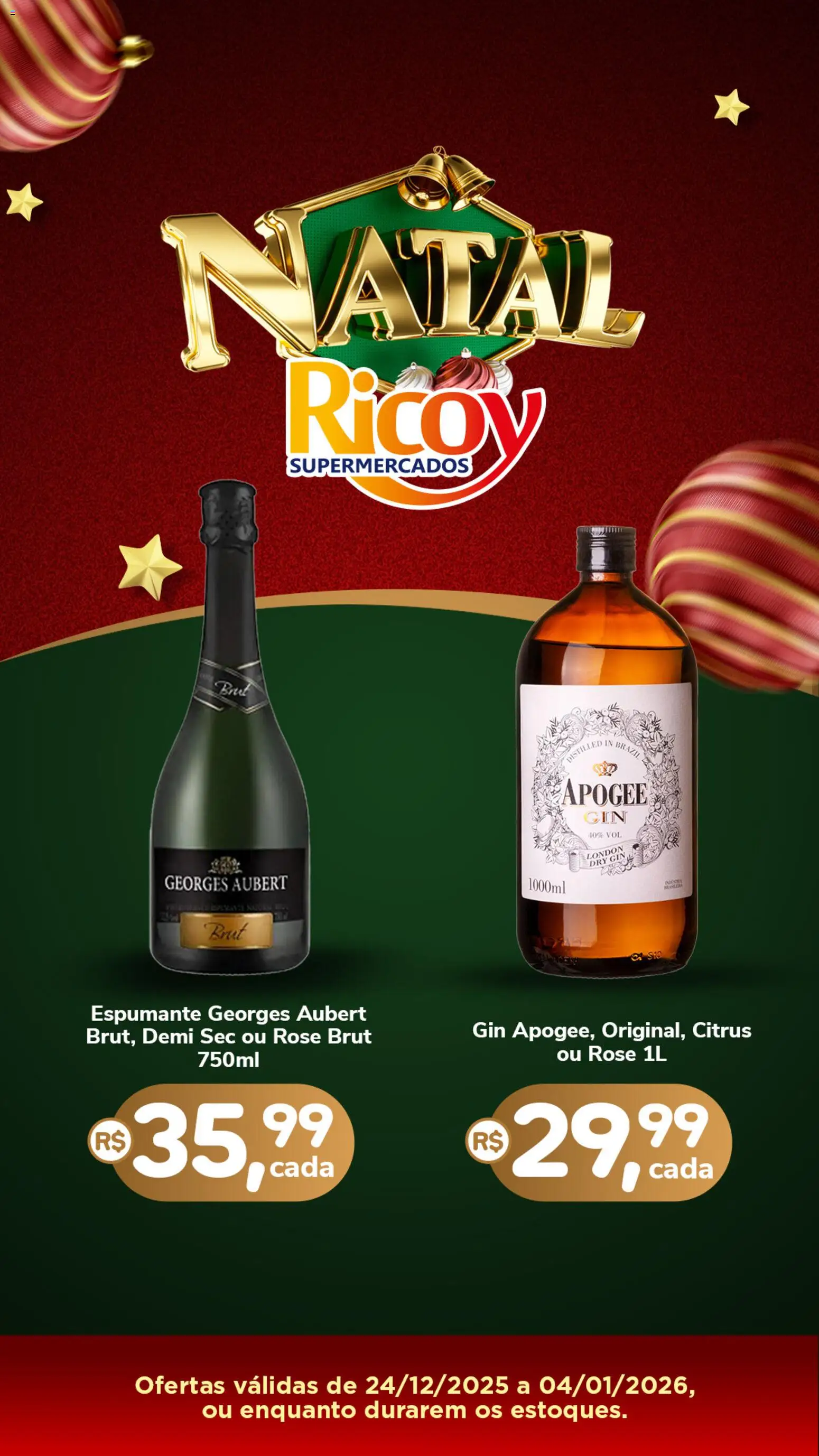 Ricoy Folheto - válido de 29.12.2025 | Página: 4 | Produtos: Espumante, Gin