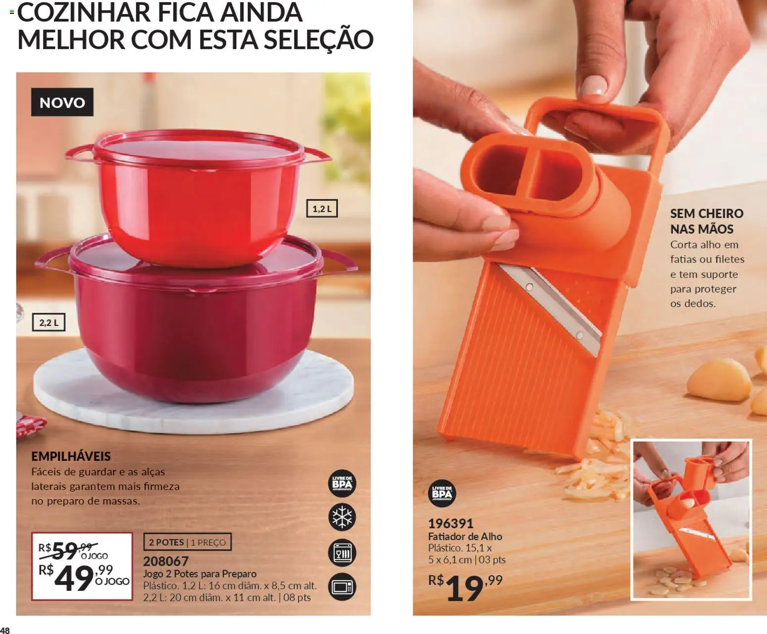 Avon Folheto - válido de 19.12.2025 | Página: 48 | Produtos: Fatiador, Alho, Potes