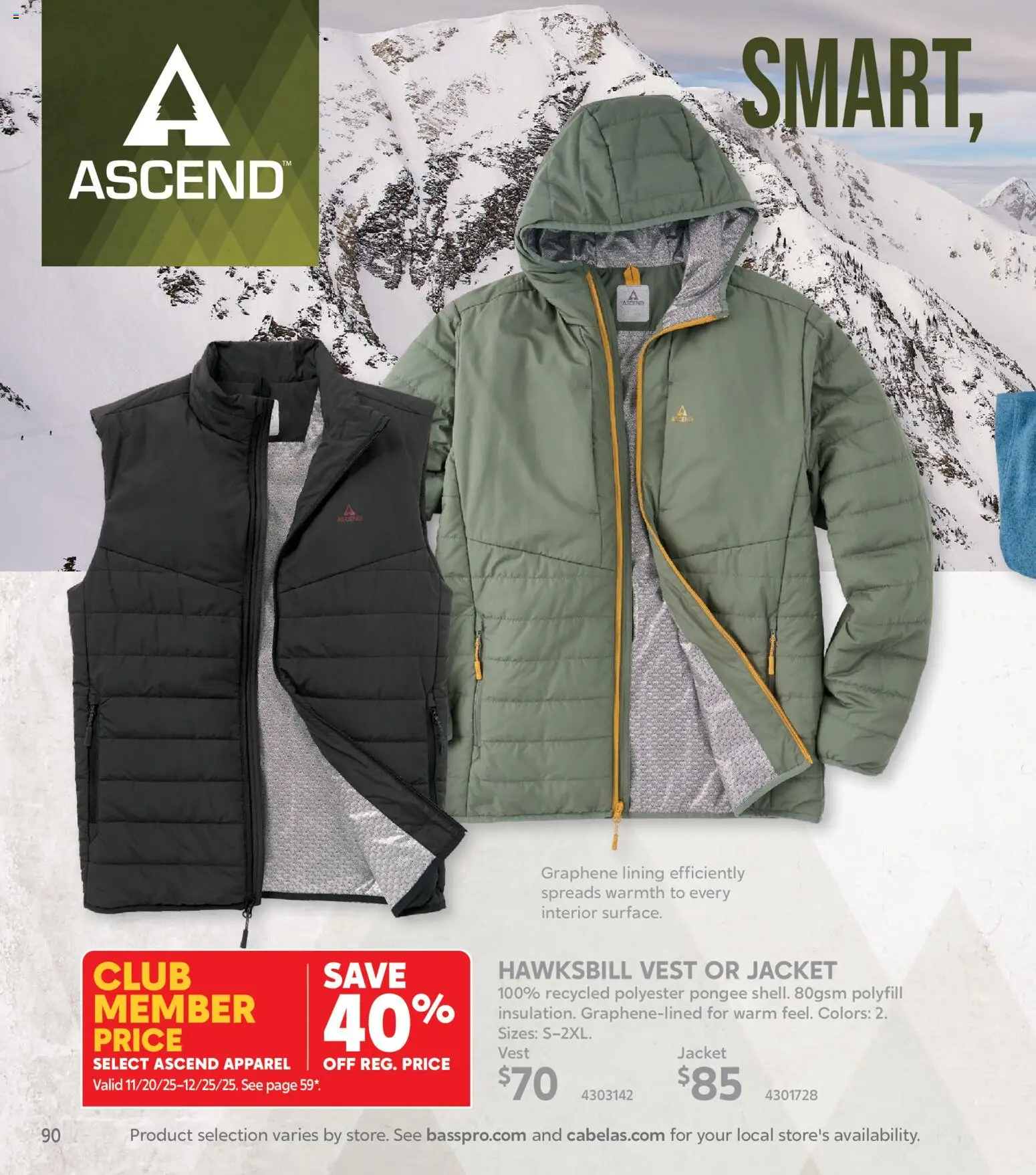 Cabela's Winter Clothing 25 - valid from 20.11.2025 | Page: 90 | Products: Vest, Jacket