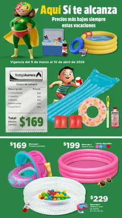Vista previa de Bodega Aurrerá folleto Vacaciones, nuevo folleto de la tienda, válido en México a partir del 06.03.2026