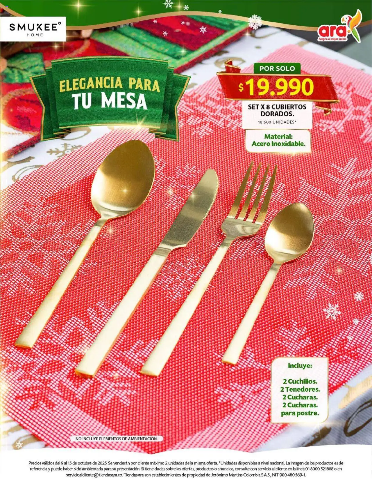 Ara revista - valida desde el 09.10.2025 | Página: 3 | Productos: Sobre, Mesa