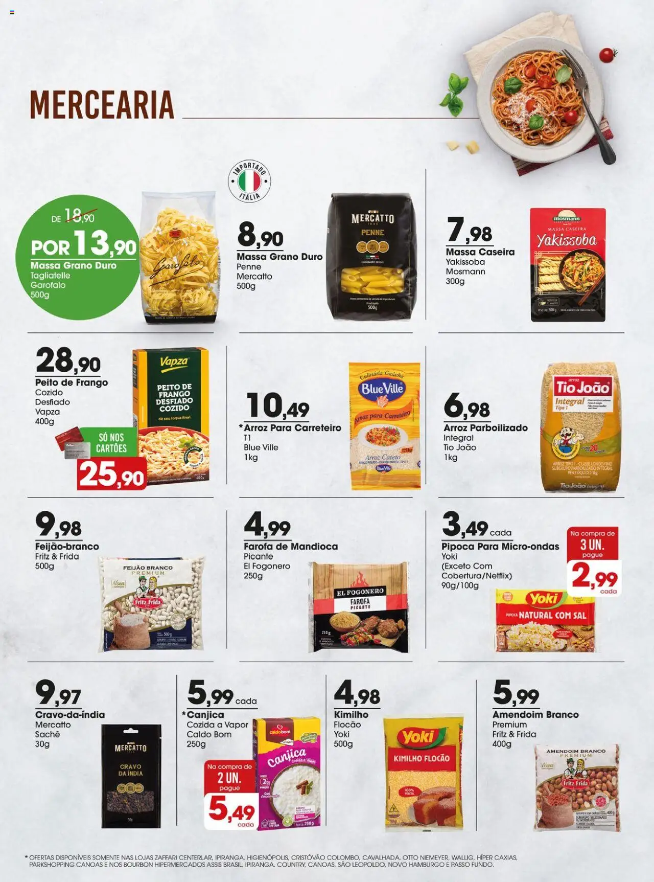 Zaffari Folheto - válido de 17.06.2025 | Página: 4 | Produtos: Feijão, Microondas, Frango, Peito de frango