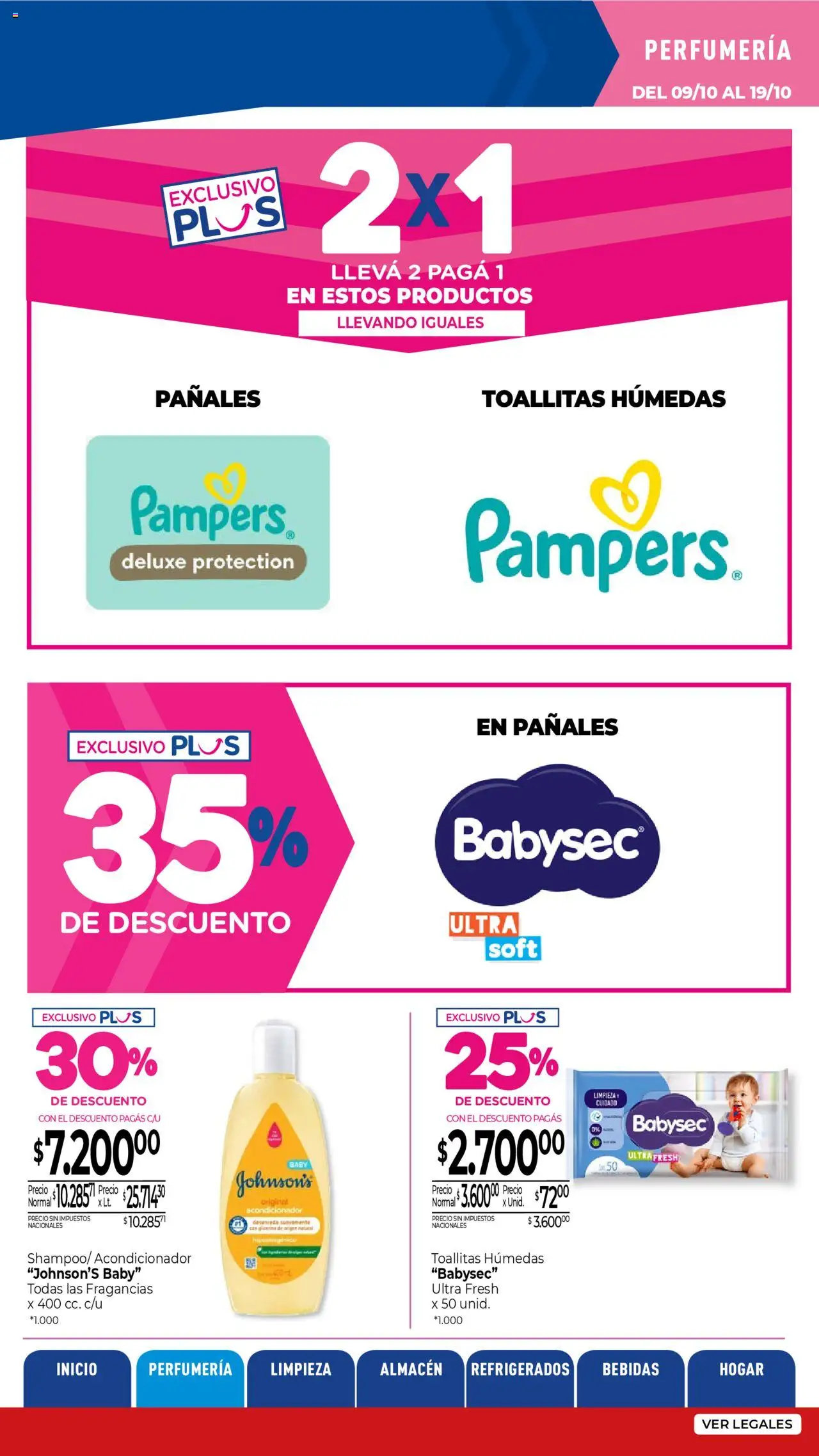 La Anonima catálogo │ válido desde el 09.10.2025 | Página: 6 | Productos: Acondicionador, Toallitas húmedas, Pañales