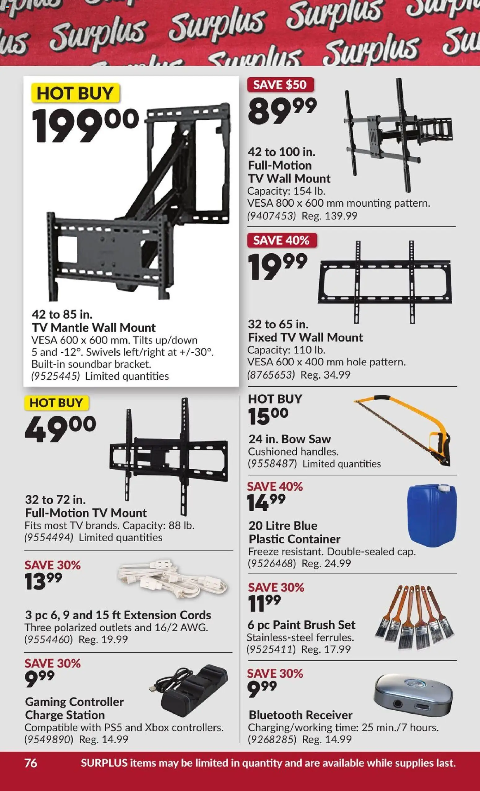 Princess Auto flyer valid from 21.04.2026 | Page: 81 | Products: PC, Tv, Xbox, Brush