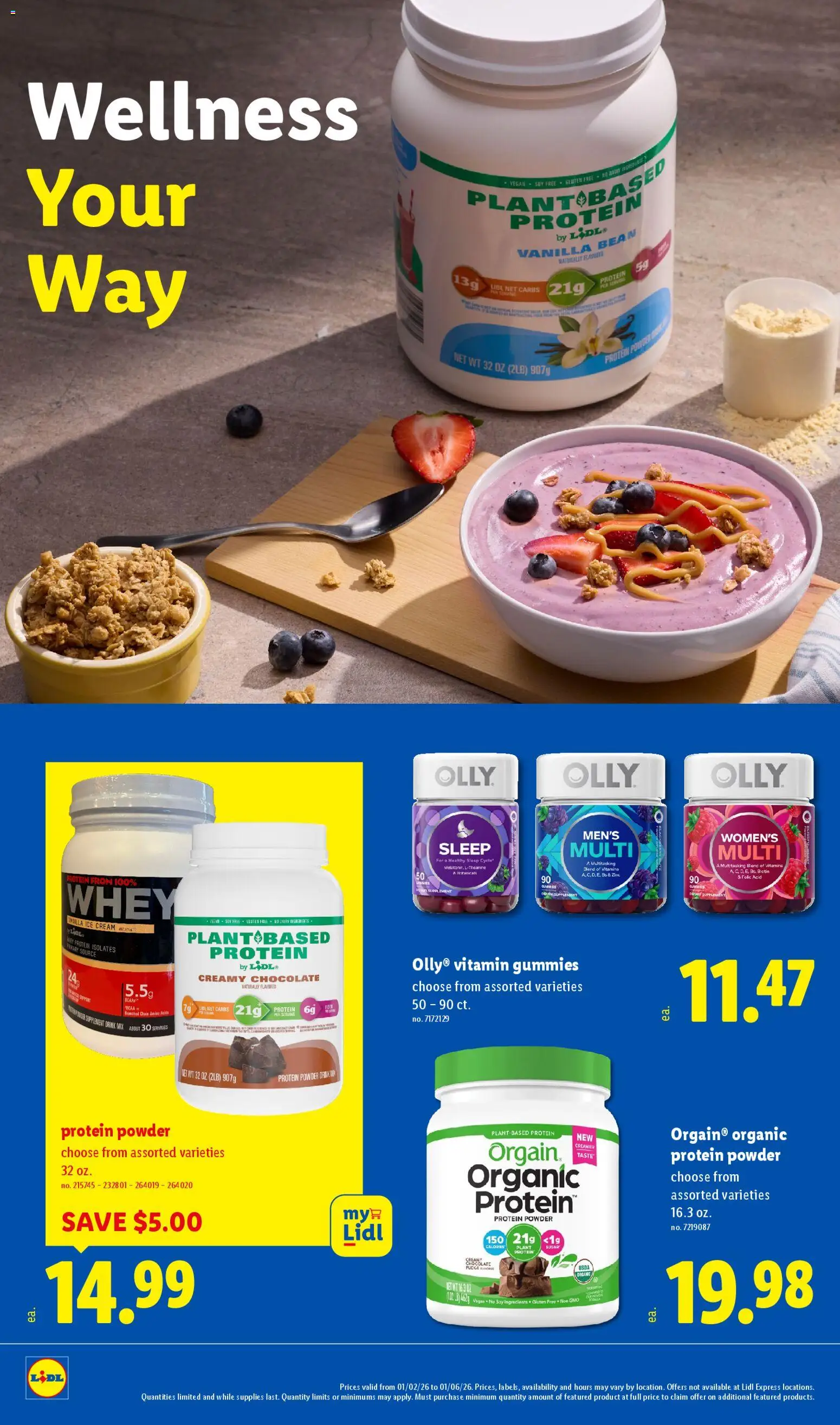 Lidl Weekly Ad - valid from 02.01.2026 | Page: 14 | Products: Folic Acid, Chocolate, Ice cream, 2人掛けソファ