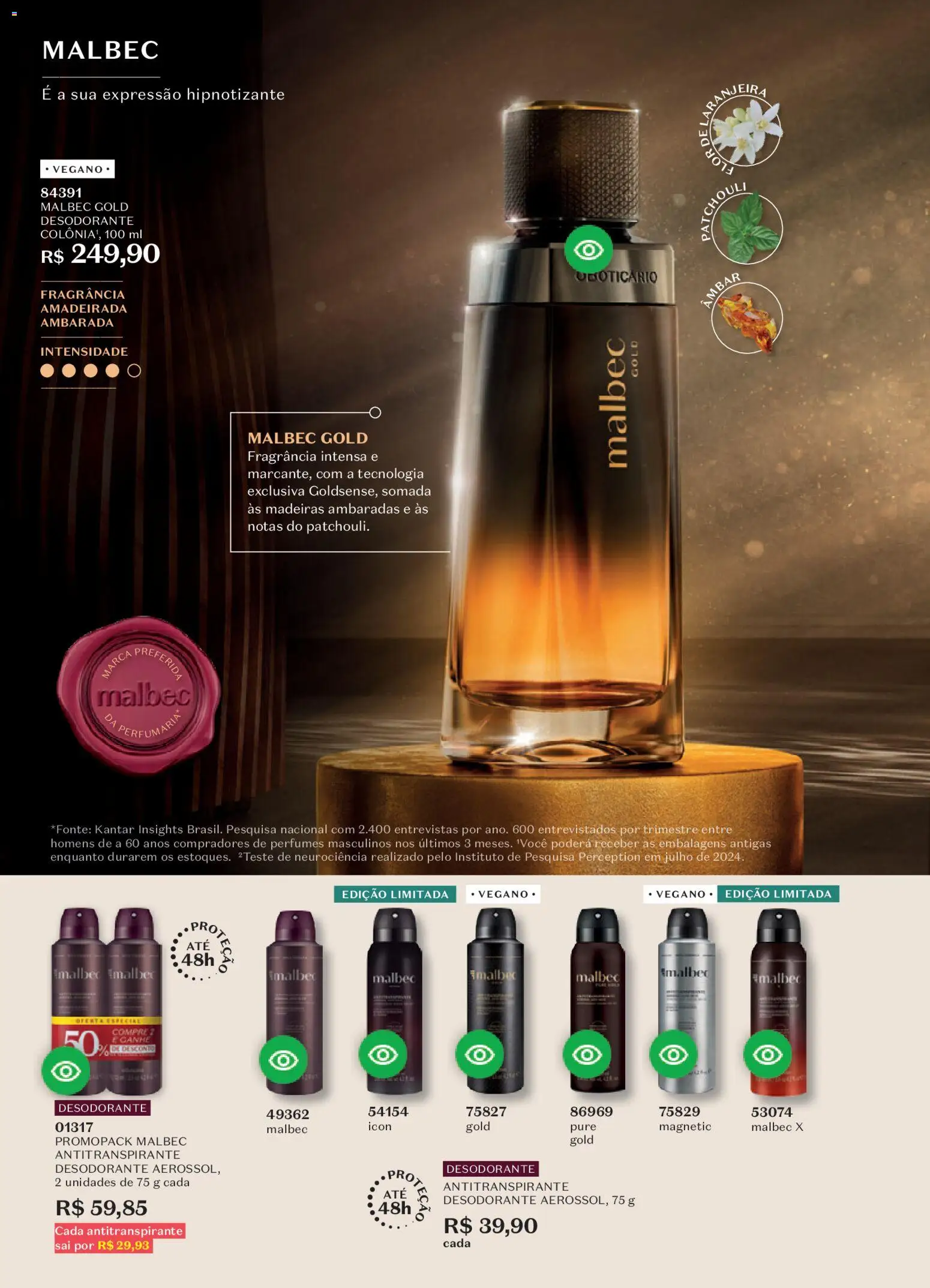 O Boticário Folheto - válido de 09.02.2026 | Página: 69 | Produtos: Fragrância, Madeiras, Desodorante, Perfumes