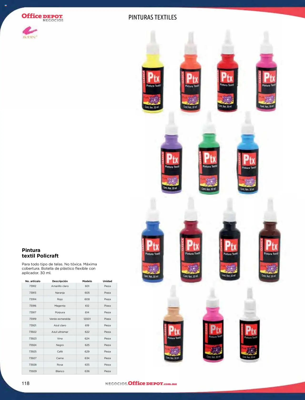 Nuevas ofertas de Office Depot válidas en toda la República Mexicana desde el 09.01.2025. ¡Encuentra las mejores ofertas en Office Depot catálogo 2025! | Página: 120 | Productos: Café, Flexible, Botella, Vino