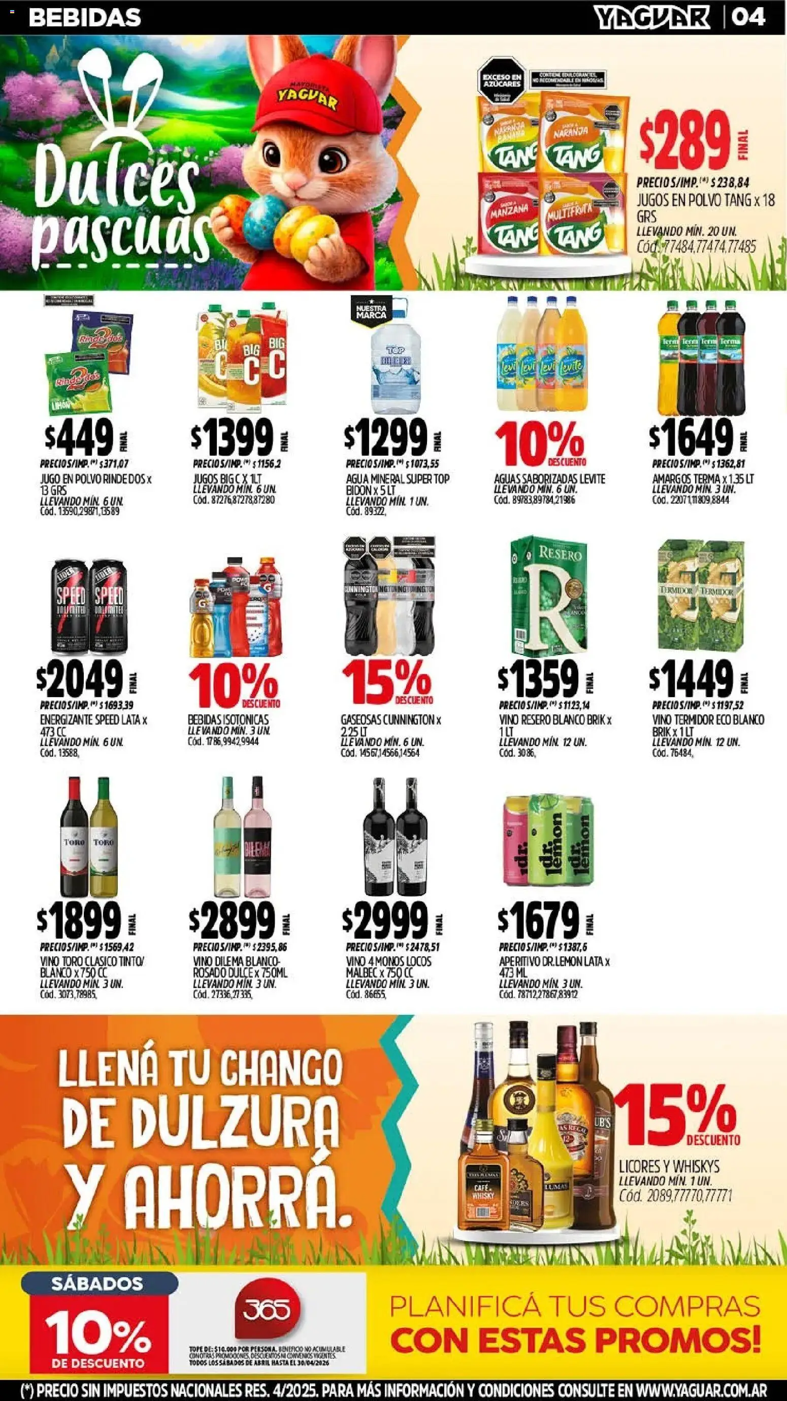 Yaguar - Oferta Semanal Buenos Aires │ válido desde el 30.03.2026 | Página: 4 | Productos: Manzana, Agua, Café, Vino