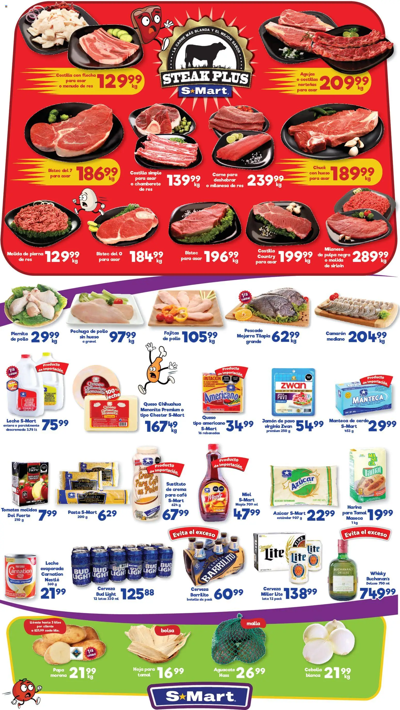 Nuevas ofertas de S-Mart válidas en toda la República Mexicana desde el 30.01.2026. ¡Encuentra las mejores ofertas en S-Mart folleto Reynosa! | Página: 1 | Productos: Azúcar, Aguacate, Café, Whisky