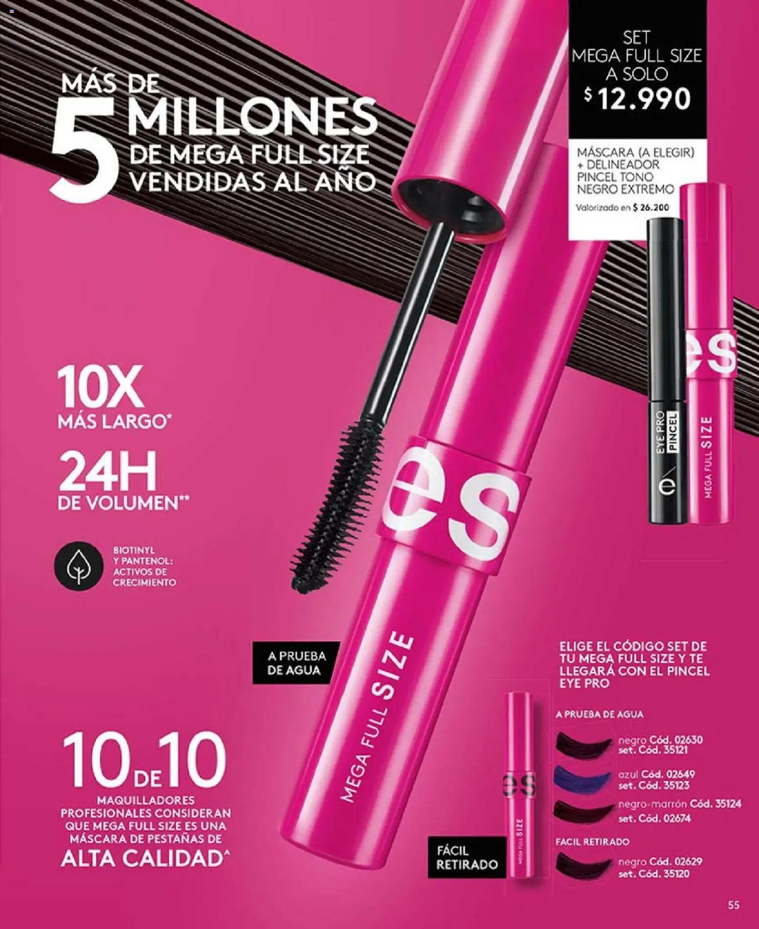 Catálogo Ésika Campaña 1 │ válido desde el 01.01.2026 | Página: 55 | Productos: Máscara, Delineador, Té, Pincel