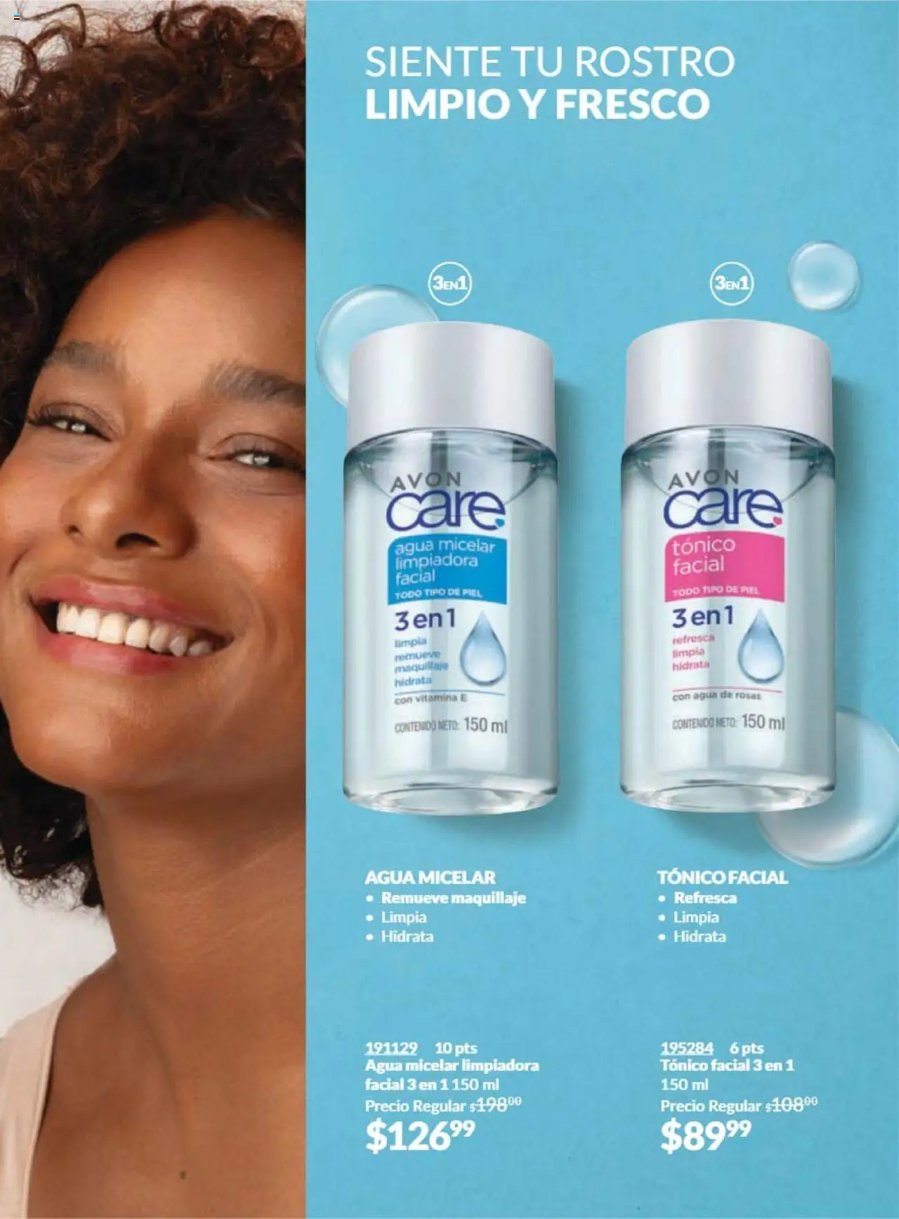 Nuevas ofertas de AVON válidas en toda la República Mexicana desde el 09.10.2025. ¡Encuentra las mejores ofertas en AVON - Campaña 16 2025! | Página: 137 | Productos: Agua, Maquillaje, Agua micelar