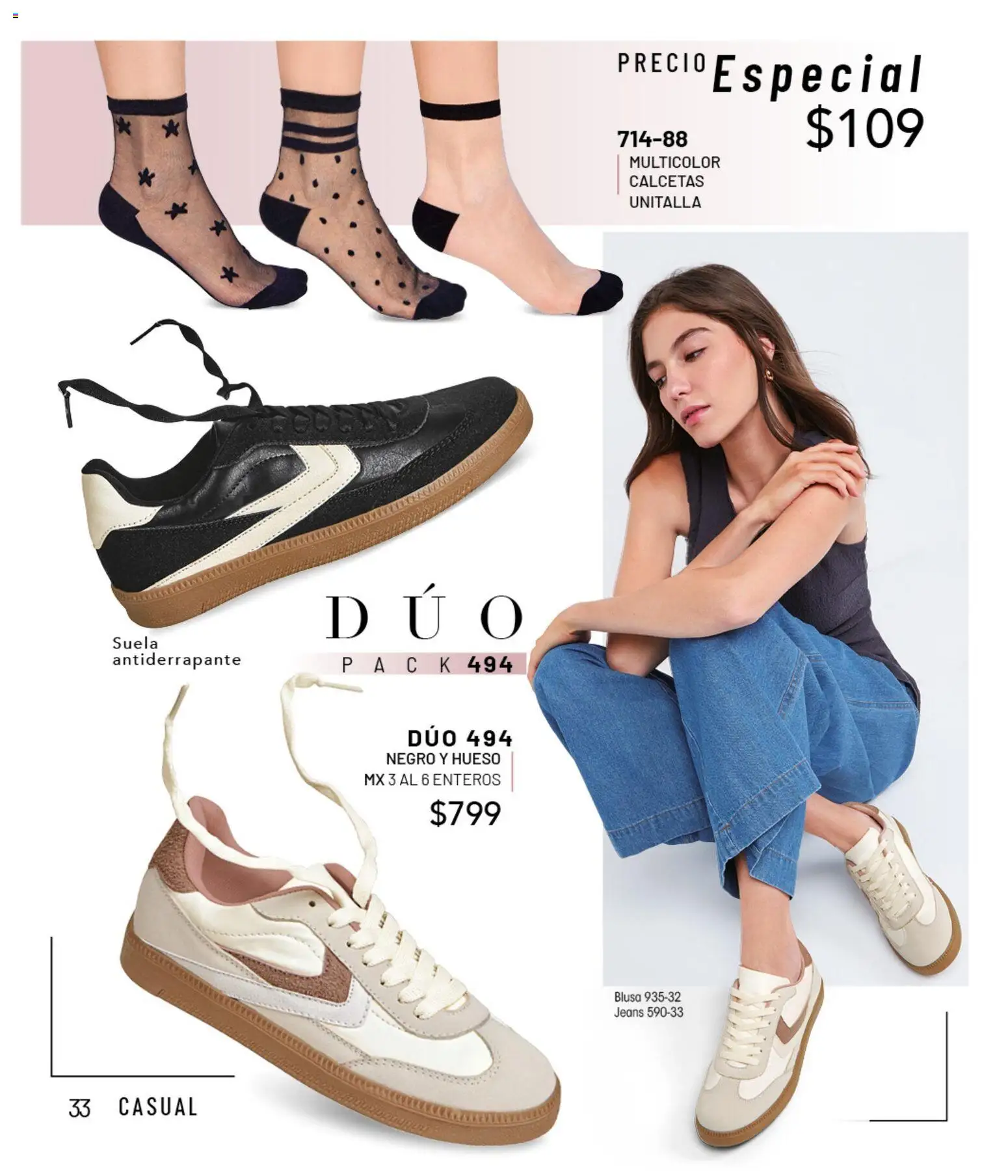 Nuevas ofertas de Cklass válidas en toda la República Mexicana desde el 02.01.2026. ¡Encuentra las mejores ofertas en Cklass catálogo Casuales! | Página: 34 | Productos: Blusa, Calcetas