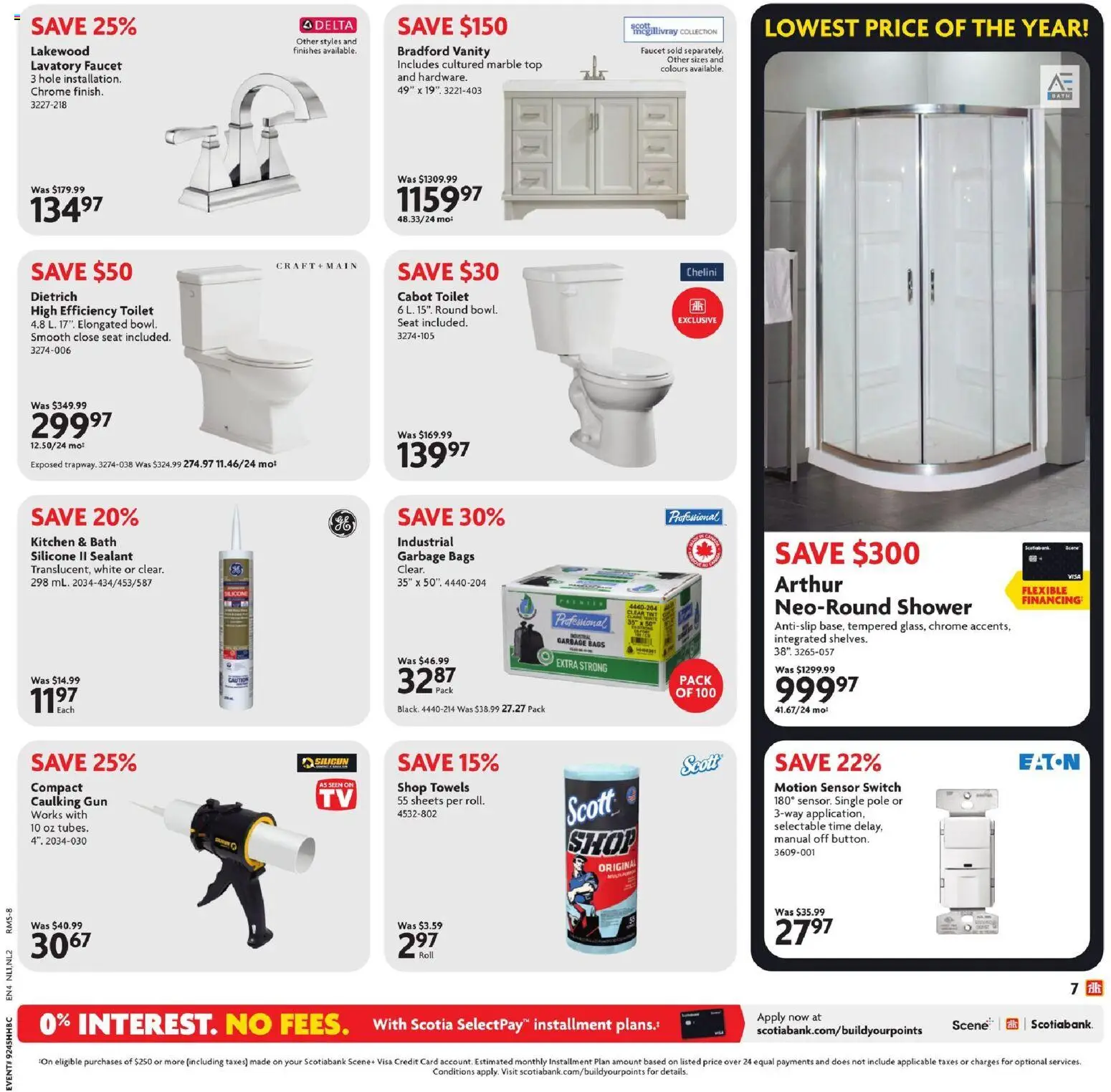 Home Hardware flyer valid from 06.11.2025 | Page: 8 | Products: Bath, Shower