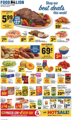 Preview of Food Lion weekly ads valid from 28.01.2026