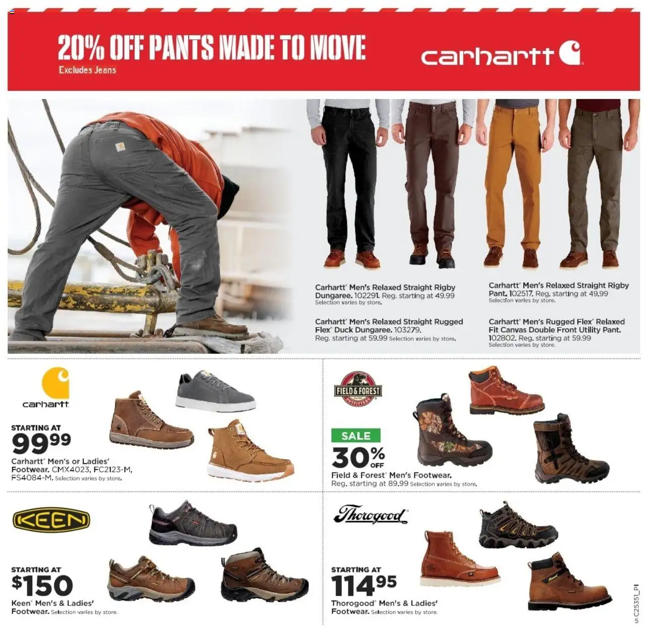 Mills Fleet Farm Weekly Ad - valid from 28.08.2025 | Page: 8 | Products: Canvas, Pants, Jeans