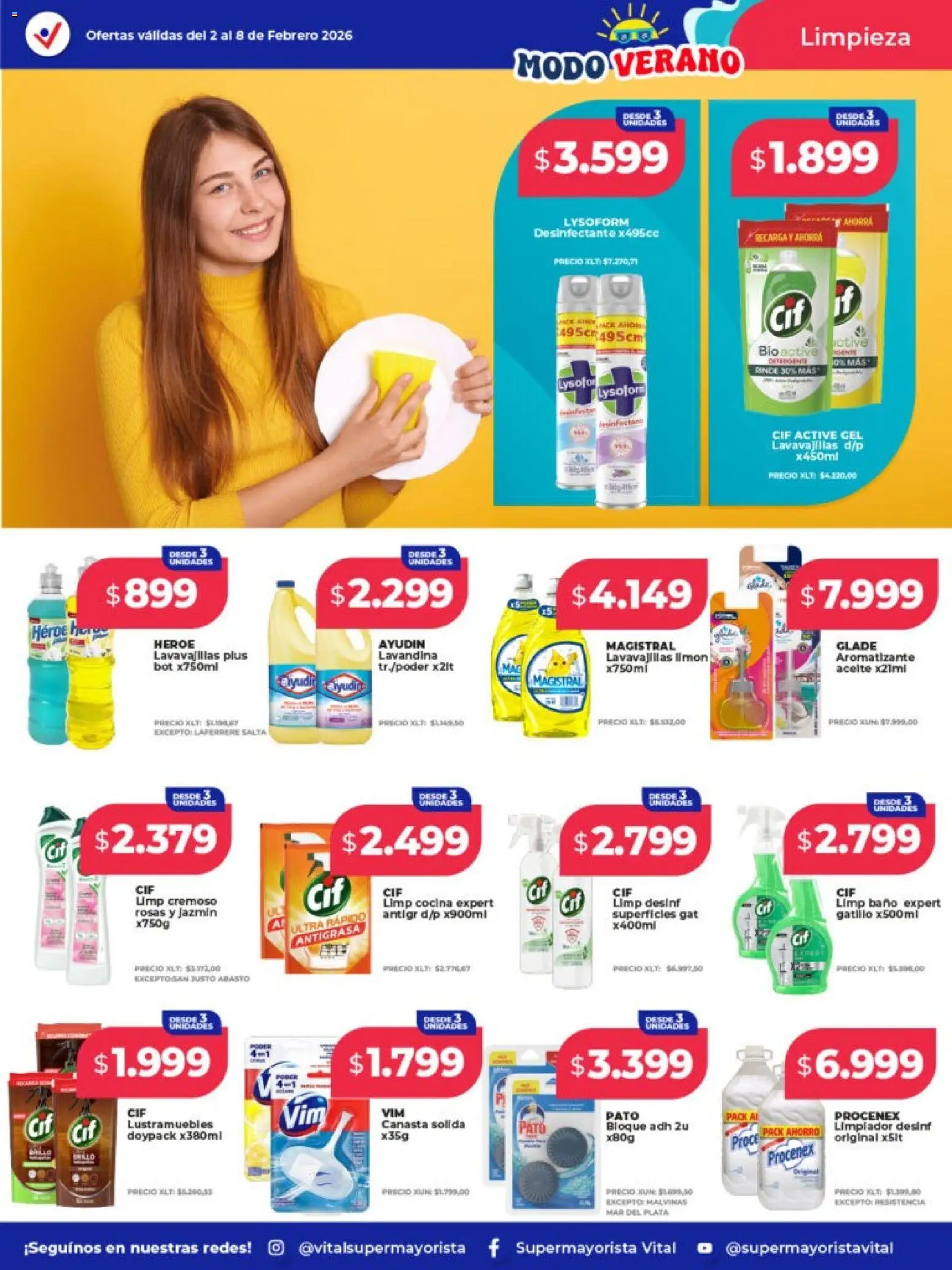 Vital - Ofertas - Santa Fe  │ válido desde el 02.02.2026 | Página: 4 | Productos: Lustramuebles, Cocina, Baño, Limpiador