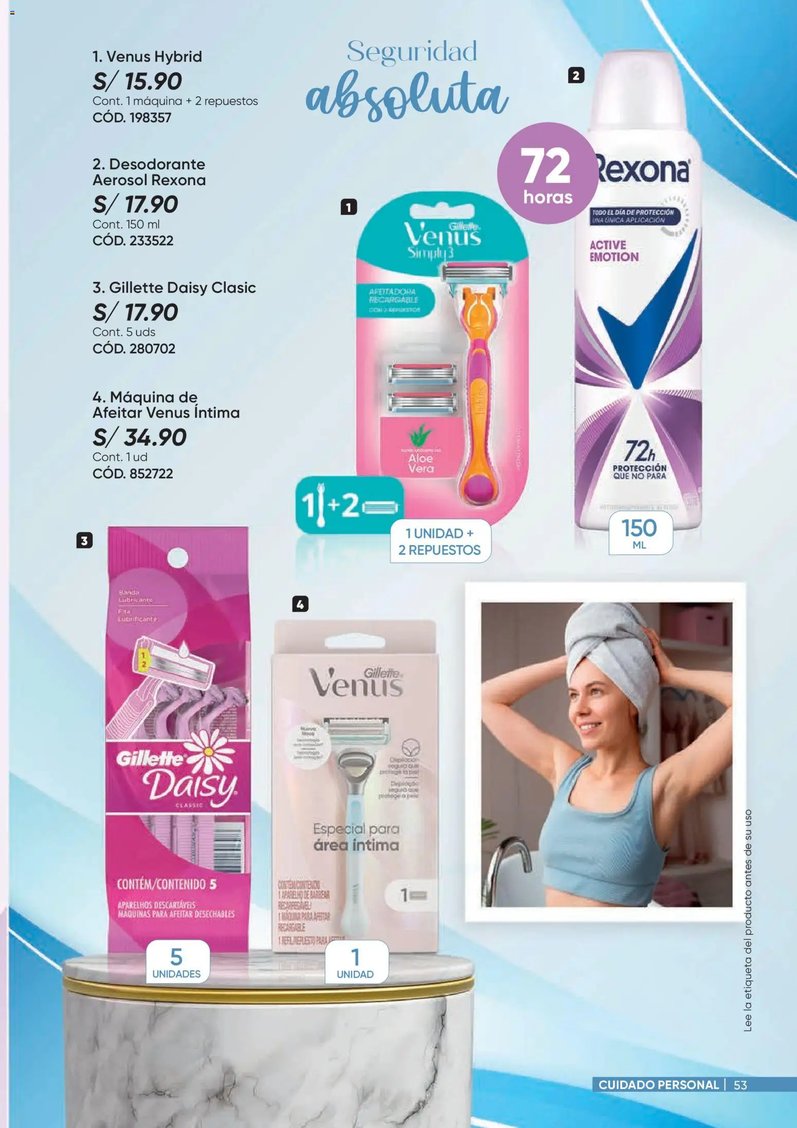 Catálogo Azzorti válido desde 26.01.2026 | Página: 53 | Productos: Desodorante, Maquina de afeitar