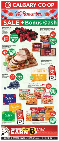 Preview of Calgary Co-op weekly flyer / circulaire from shop Calgary Co-op valid from 06.11.2025