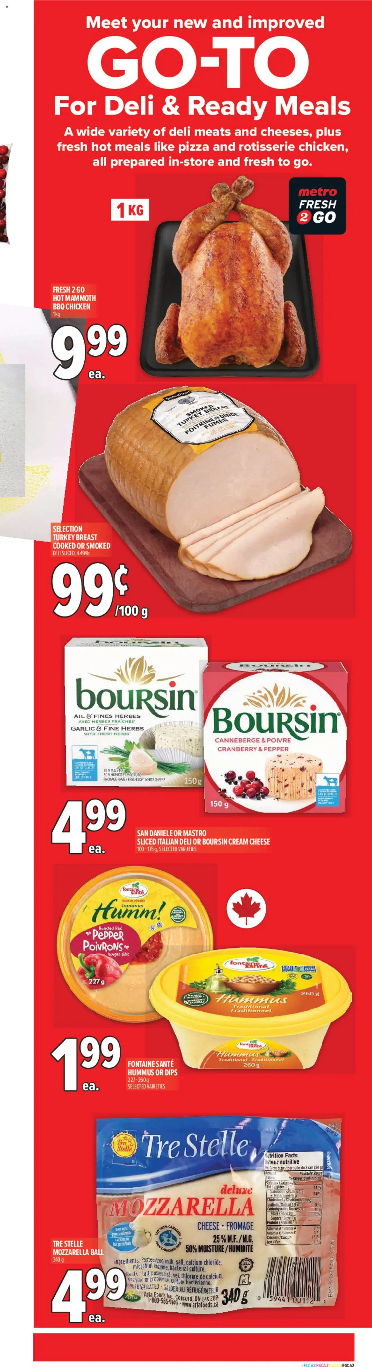 Metro flyer valid from 02.10.2025 | Page: 4 | Products: Cream, Cheese, Pizza, Chicken