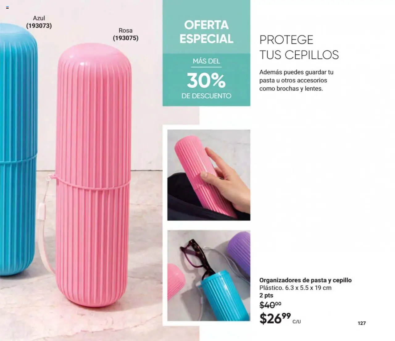 Nuevas ofertas de AVON válidas en toda la República Mexicana desde el 09.08.2025. ¡Encuentra las mejores ofertas en AVON - Casa & Estilo 13 2025! | Página: 206 | Productos: Cepillo, Pasta