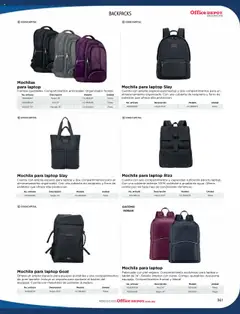 Nuevas ofertas de Office Depot válidas en toda la República Mexicana desde el 09.01.2025. ¡Encuentra las mejores ofertas en Office Depot catálogo 2025! | Página: 363 | Productos: Mochila, Tablet, Organizador, Acolchado