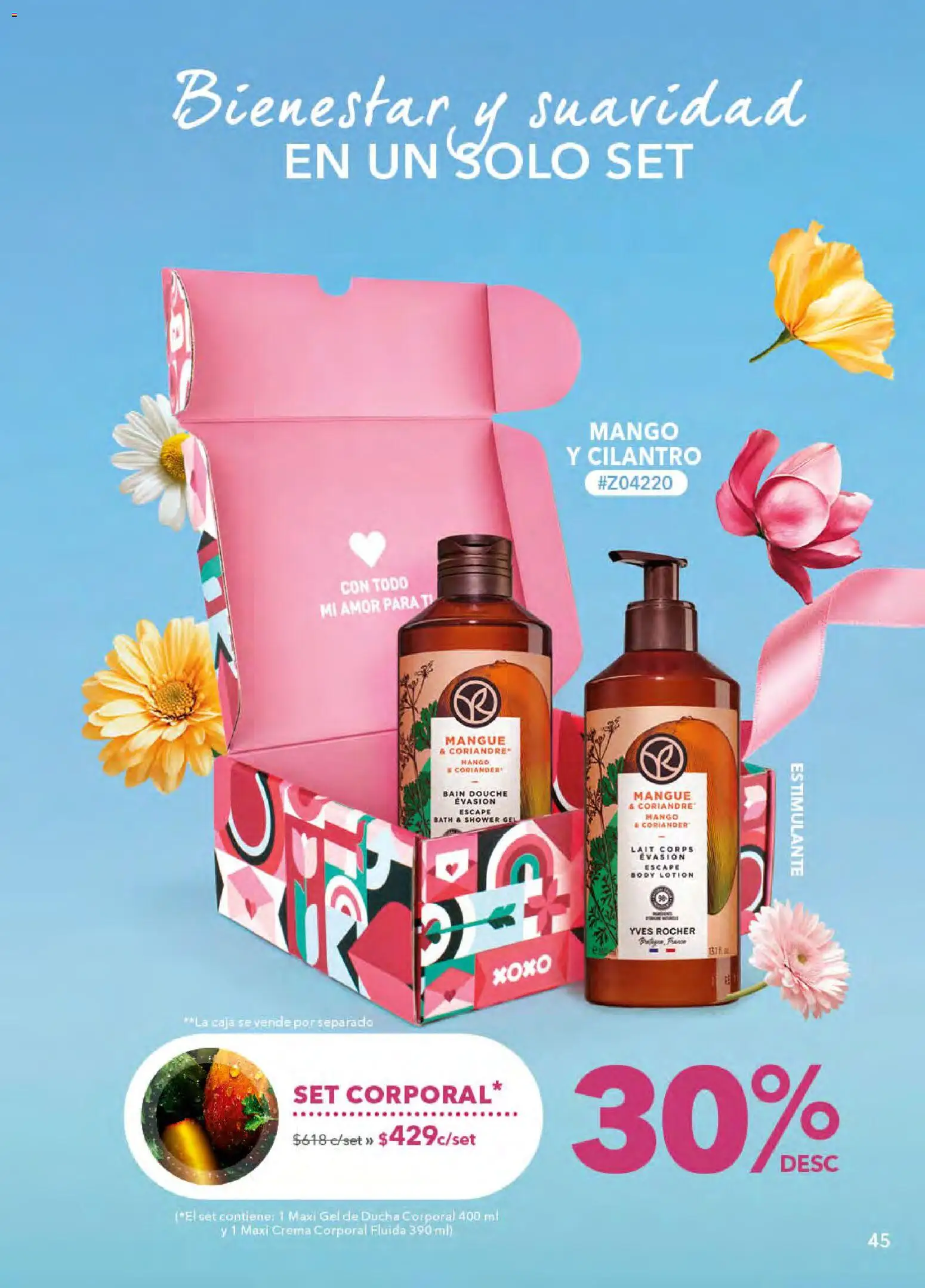 Nuevas ofertas de Yves Rocher válidas en toda la República Mexicana desde el 21.04.2026. ¡Encuentra las mejores ofertas en Yves Rocher campaña 6 2026! | Página: 45 | Productos: Crema, Mango, Body, Caja